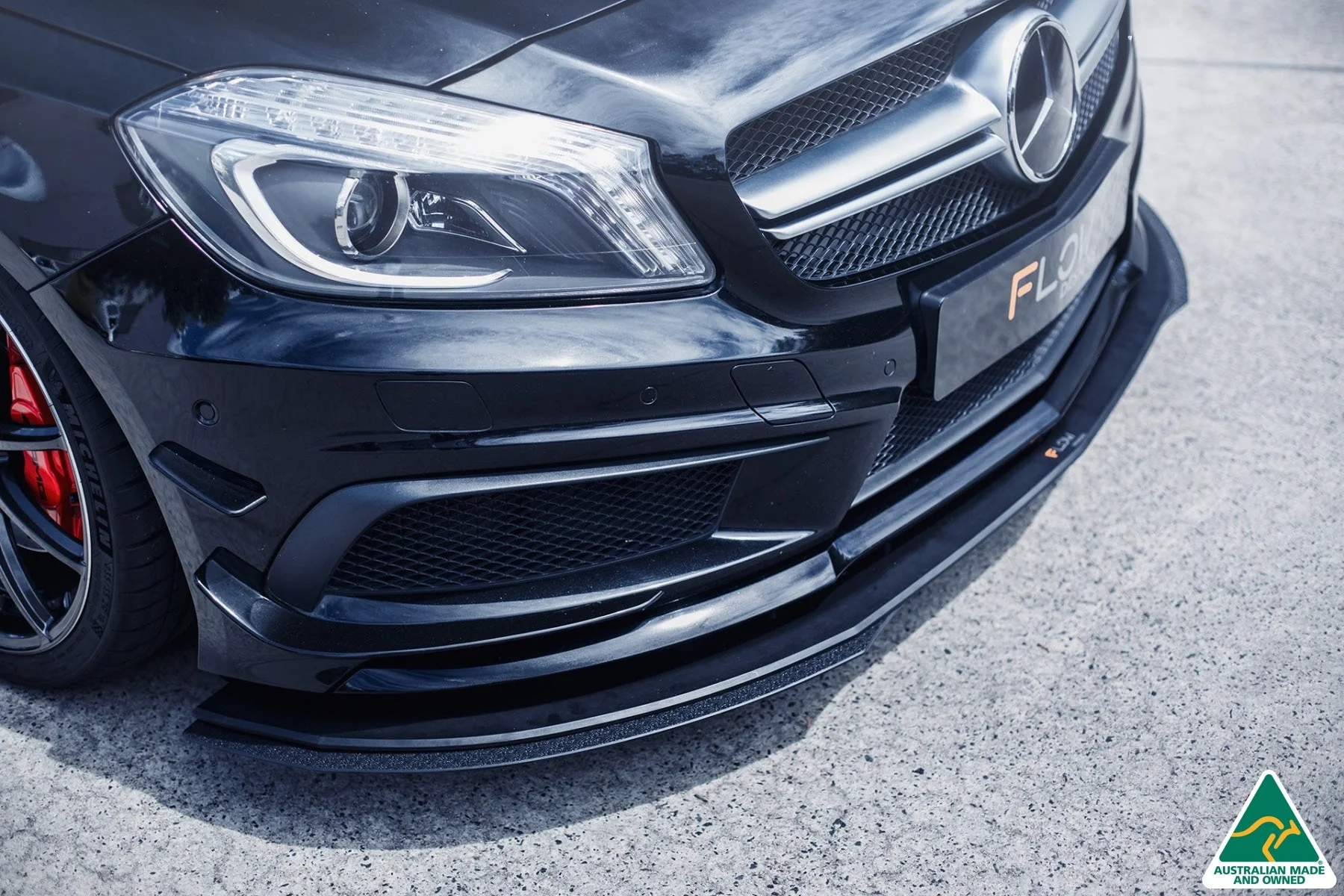 A45 AMG W176 (PFL) Front Lip Splitter - Image 12