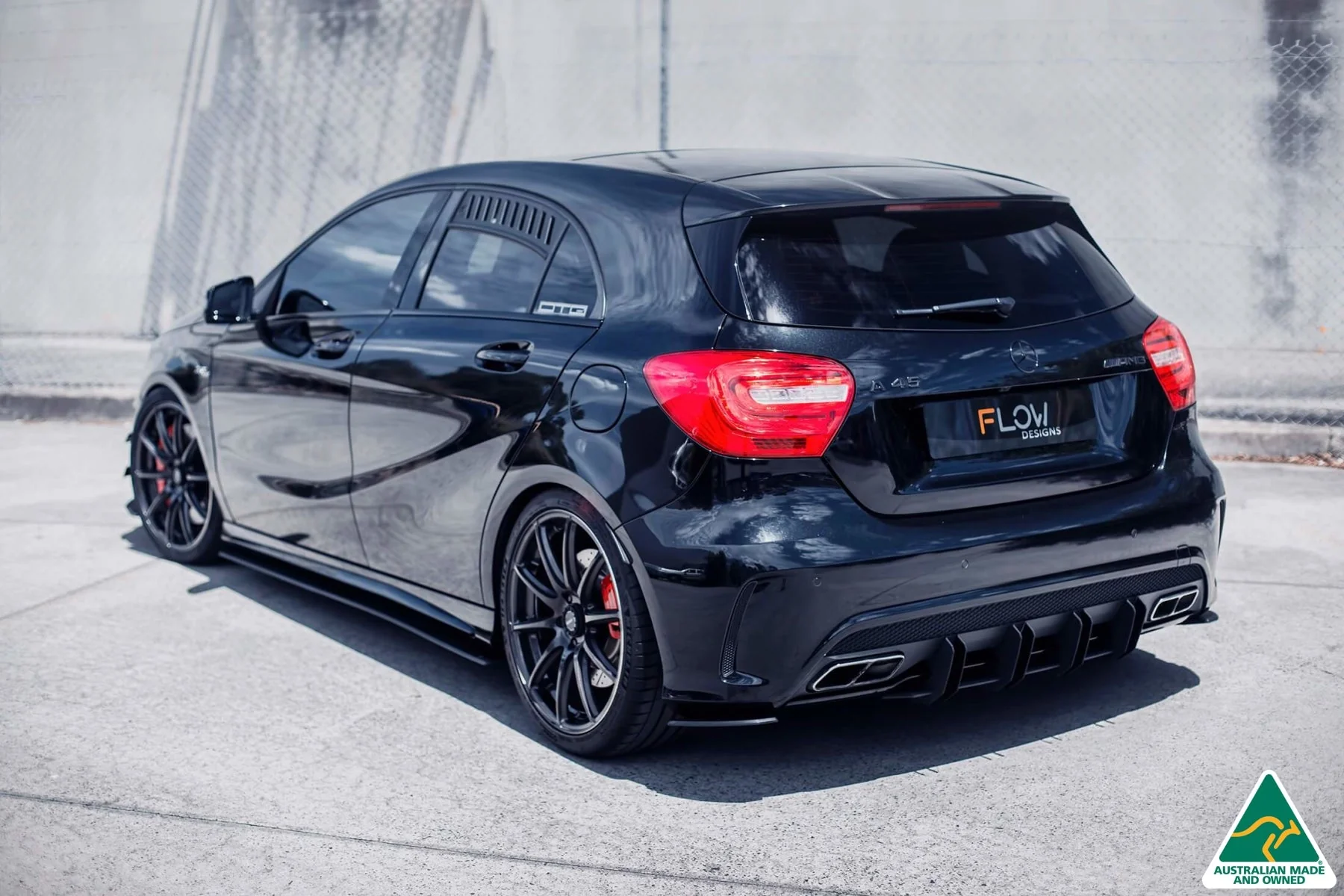 A45 AMG W176 (PFL) Rear Spats - Image 4