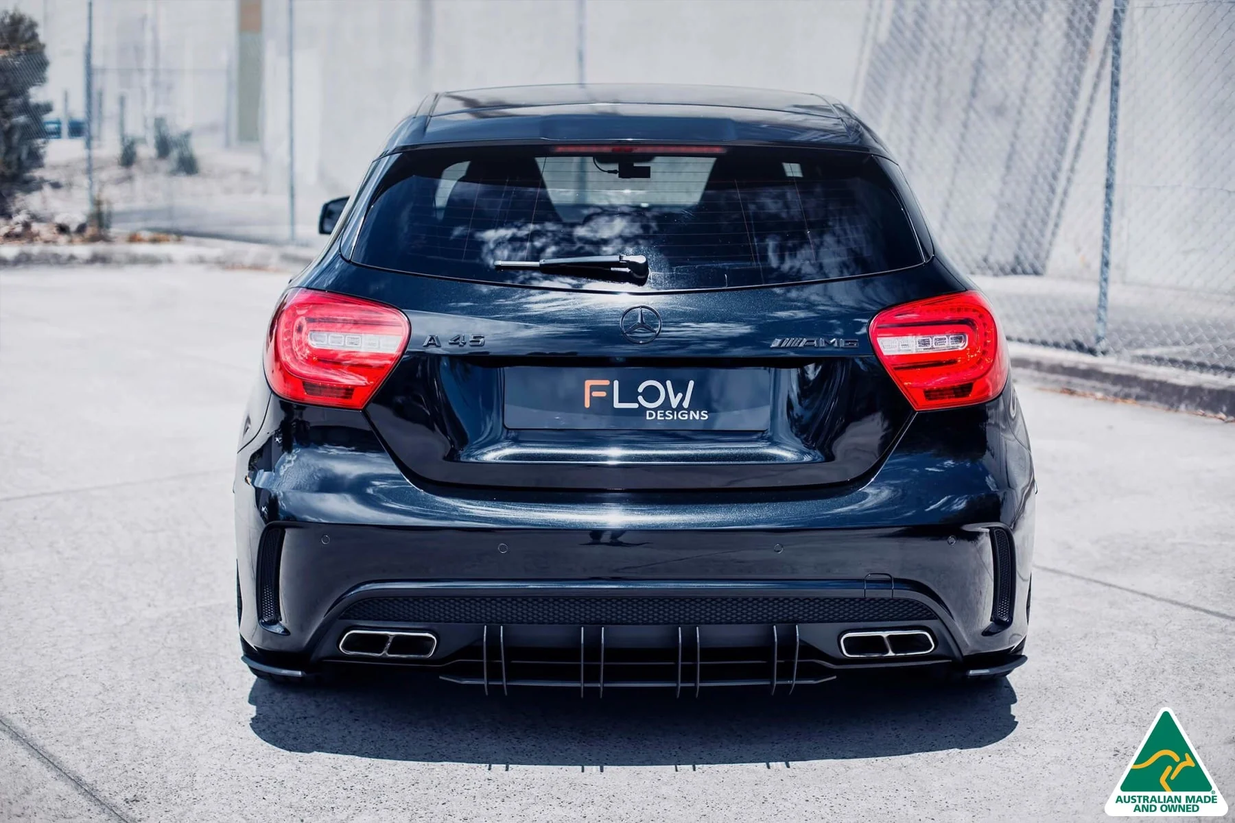 A45 AMG W176 (PFL) Rear Spats - Image 6