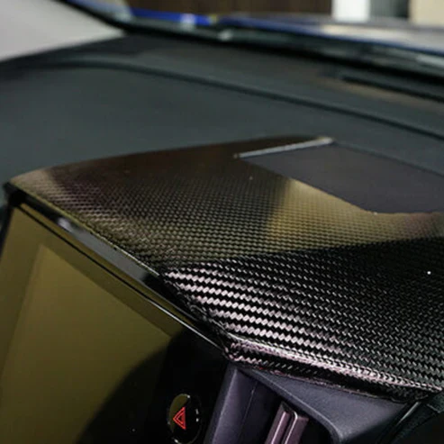 Automodellista Dry Carbon Fibre Centre Information Display Hood Cover for Subaru WRX (VB/VN) & Crosstrek (G6X) 2022+ - Image 3
