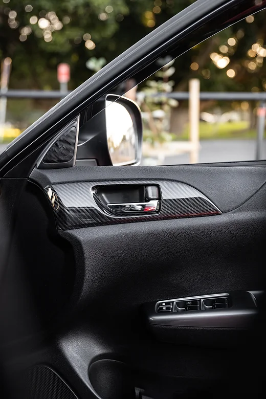 CARBON FIBRE INNER DOOR HANDLE BEZELS [SUBARU WRX G3 2008-2014]