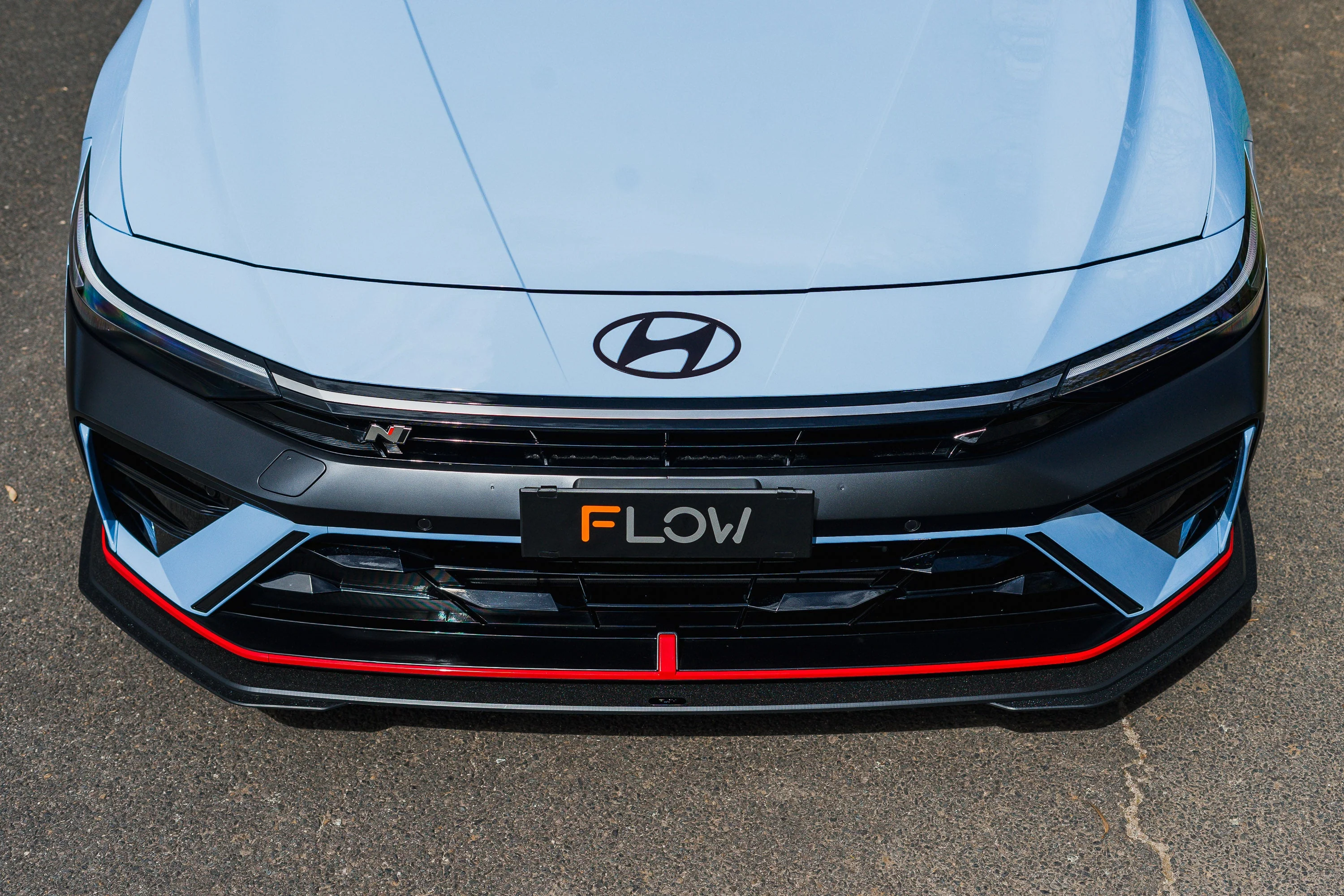 CN7 V2 i30N Sedan FL 2024+ Front Lip Splitter Extensions - Image 9