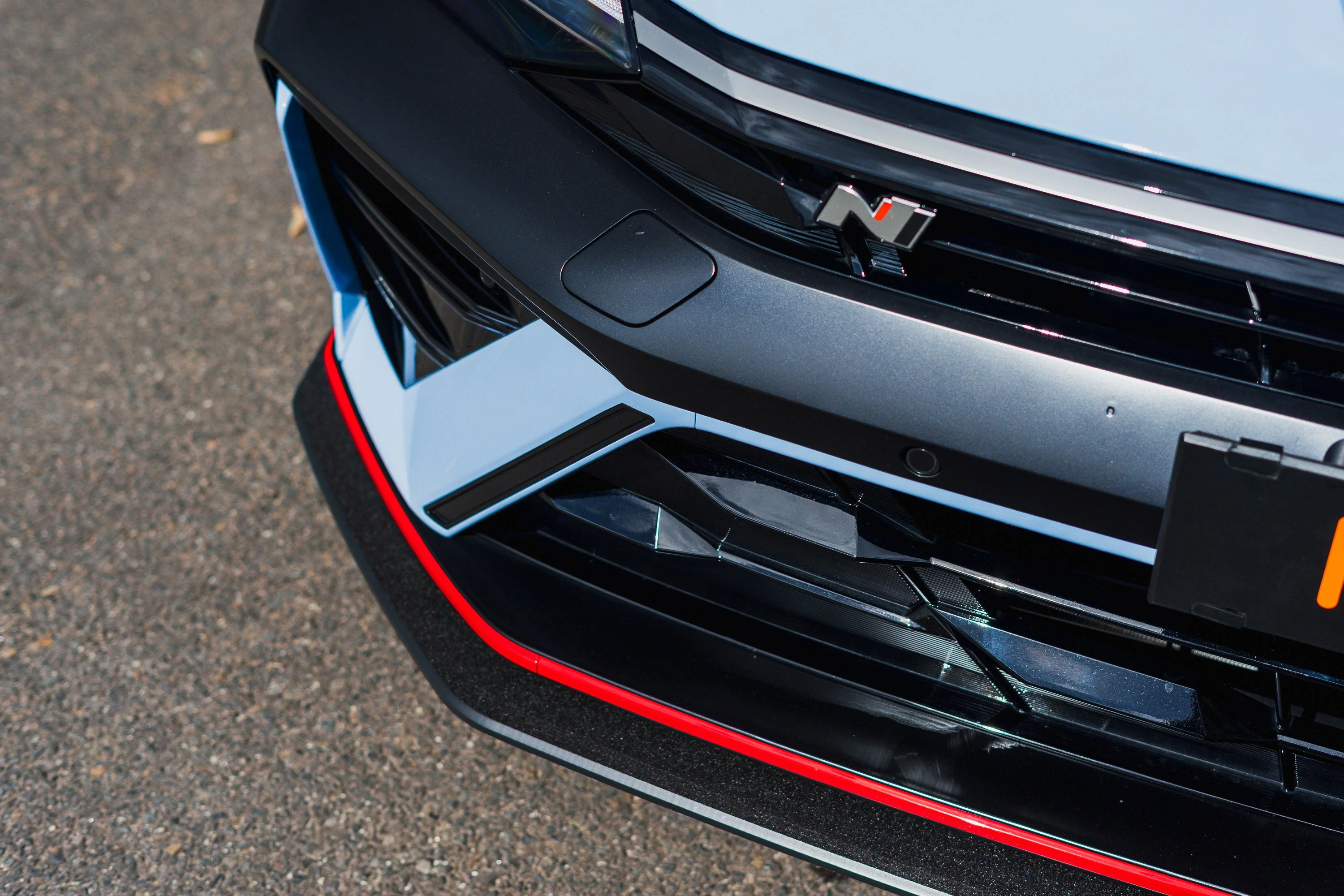 CN7 V2 i30N Sedan FL 2024+ Front Lip Splitter & Mounting Brackets - Image 13