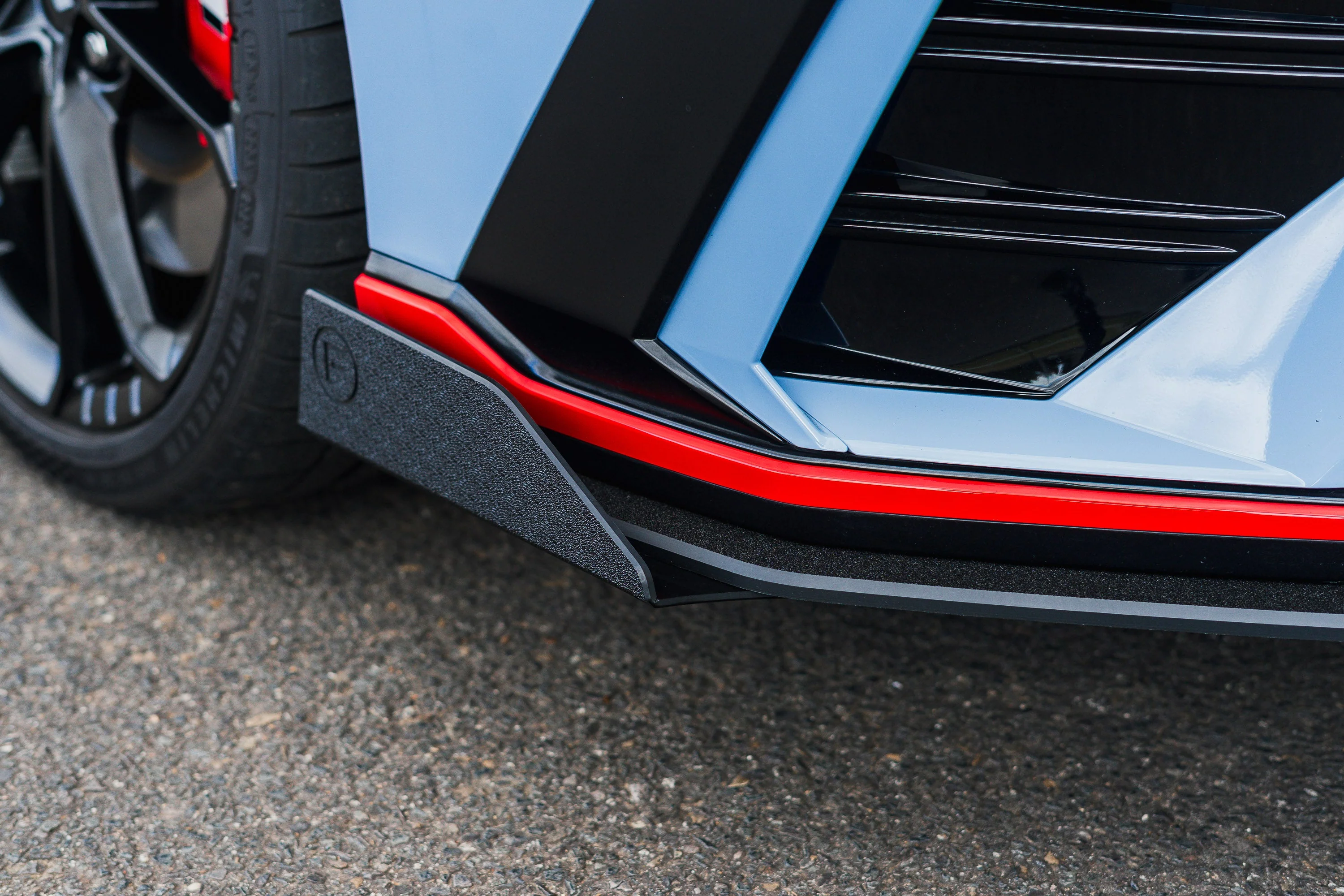 CN7 V2 i30N Sedan FL 2024+ Front Lip Splitter & Mounting Brackets - Image 14