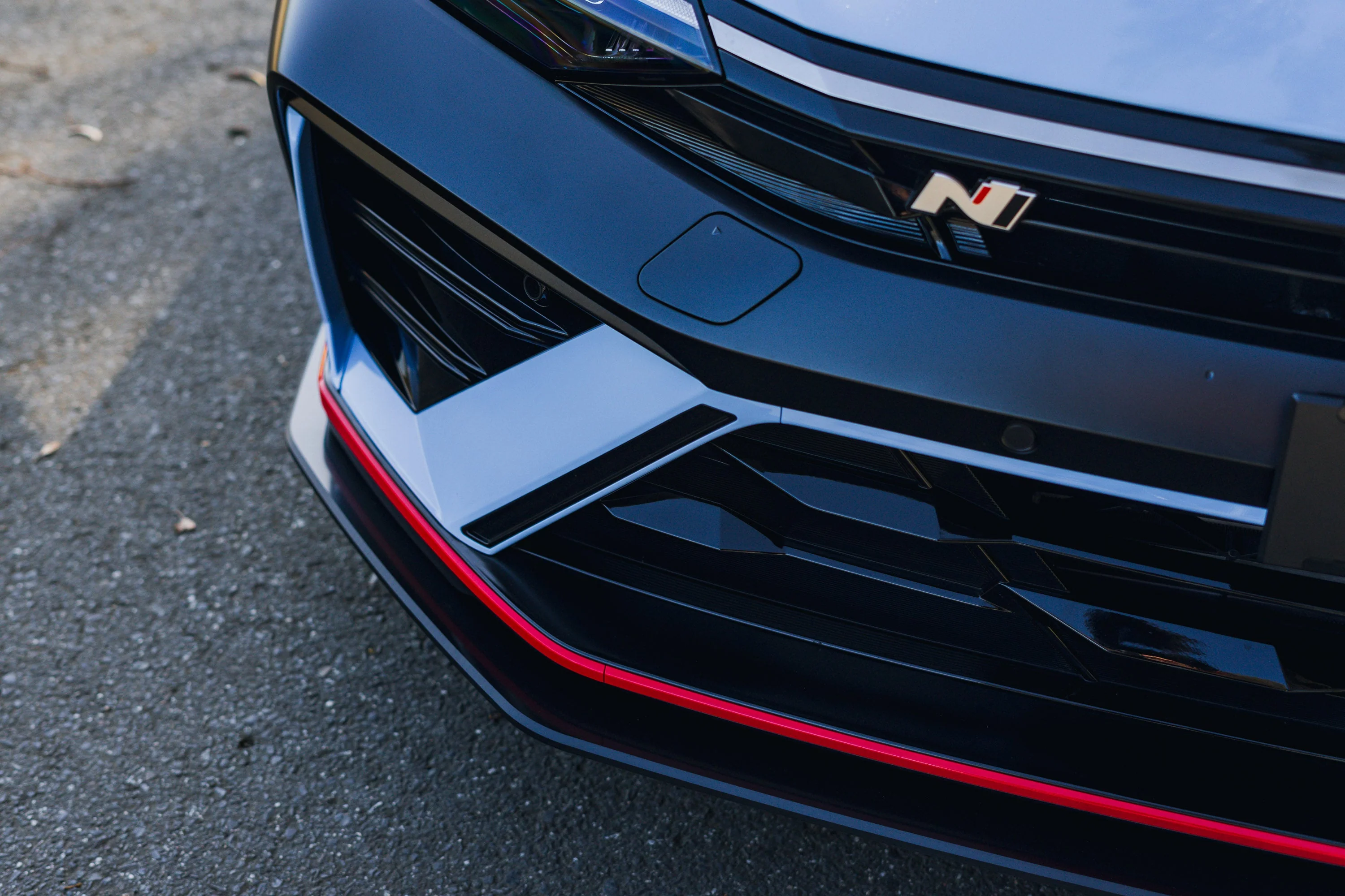 CN7 V2 i30N Sedan FL 2024+ Front Lip Splitter & Mounting Brackets - Image 6