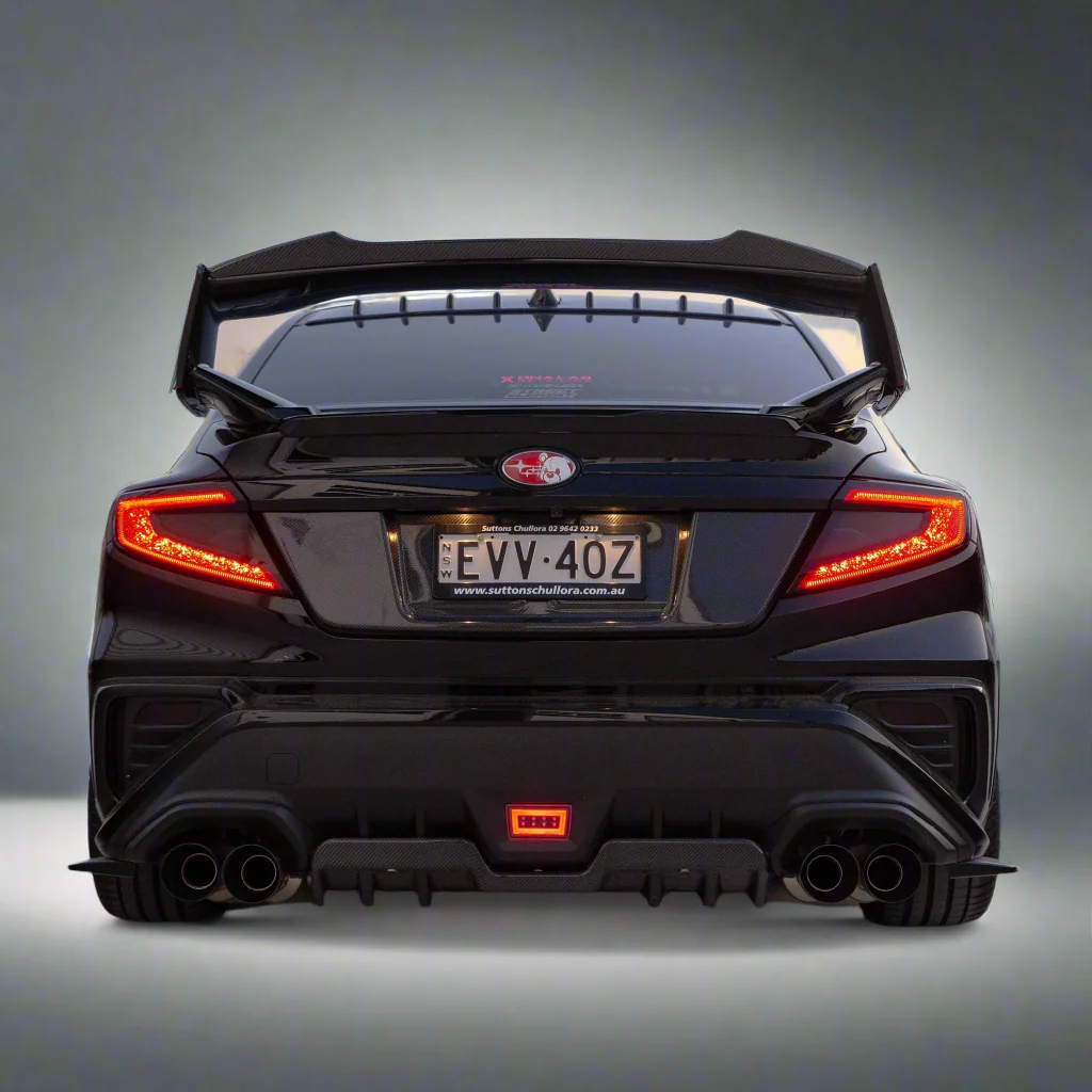 DMAKER RWN-Spec STI Wing Spoiler Add-On For 2022+ Subaru WRX VB [Crystal Black] - Image 7