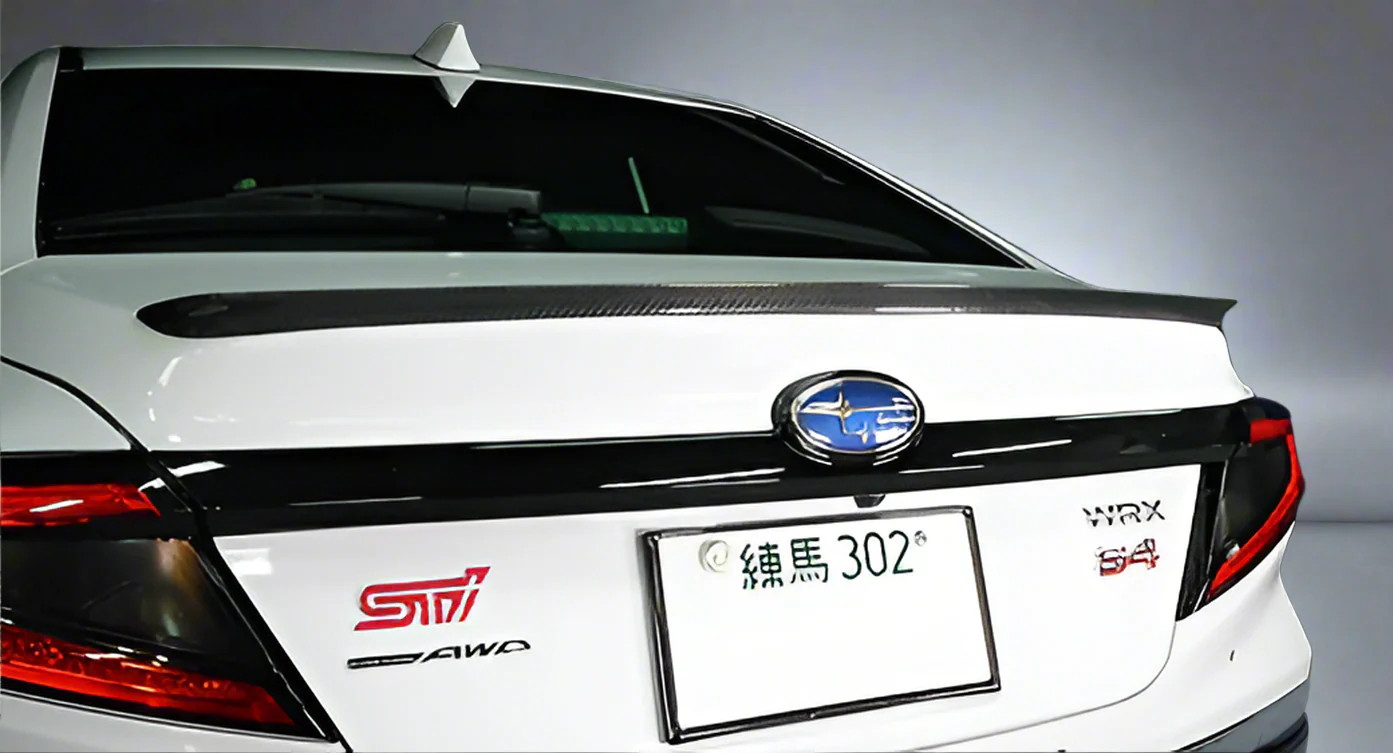 Automodellista Boot Lid Lip Spoiler For 2022+ Subaru WRX VB [Dry Carbon]