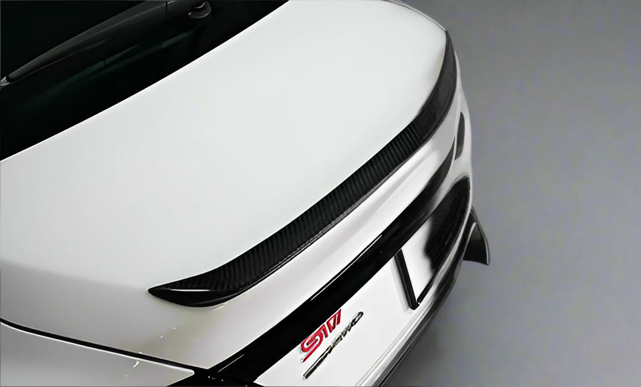 Automodellista Boot Lid Lip Spoiler For 2022+ Subaru WRX VB [Dry Carbon] - Image 3