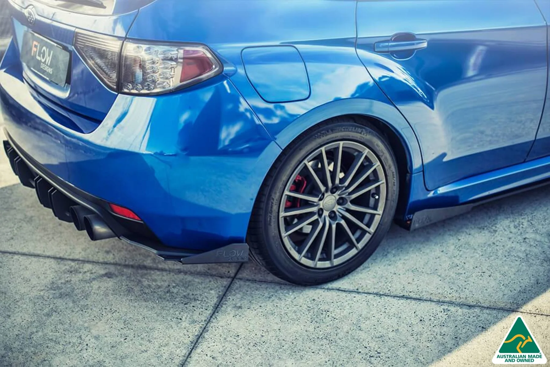Flow Designs Flow-Lock Rear Diffuser for Subaru Impreza WRX & STI G3 Hatch FL - Image 14
