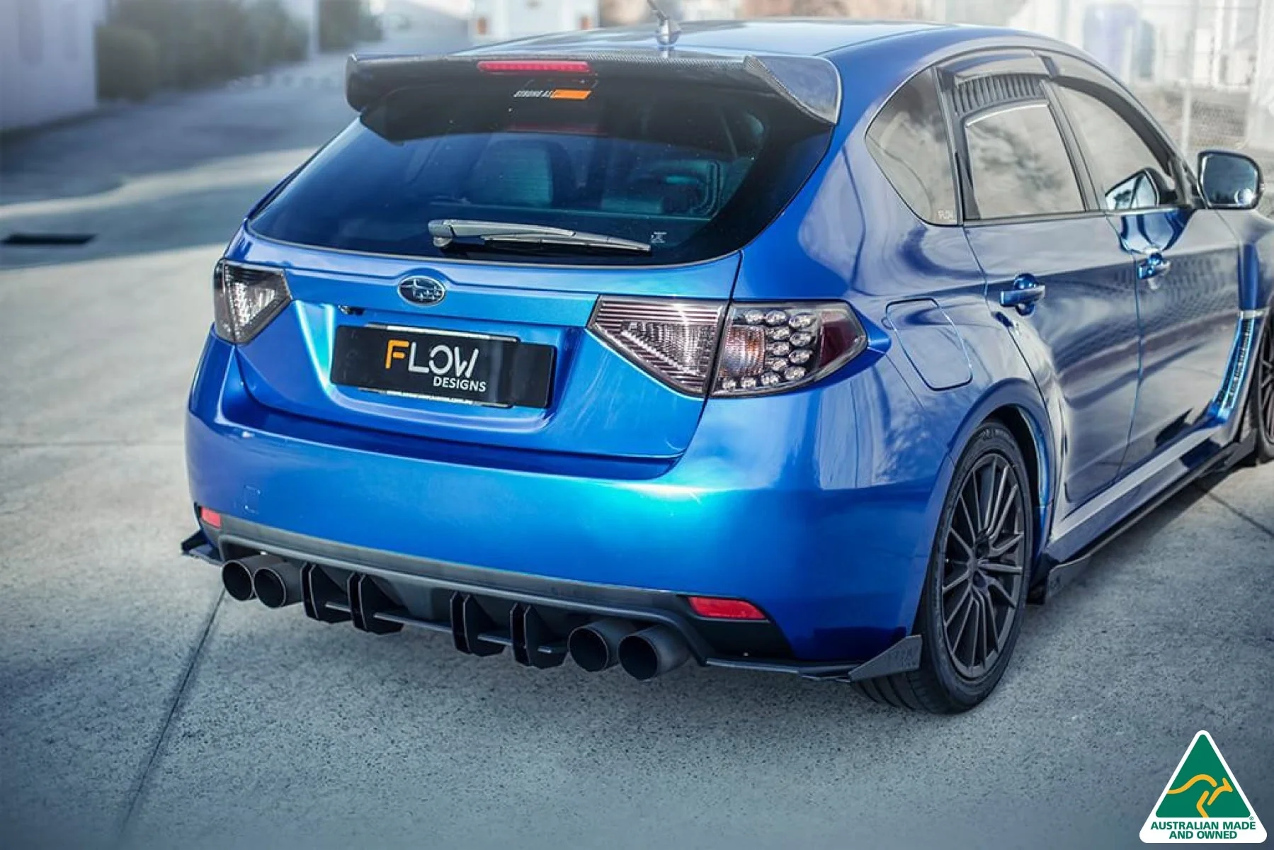 Flow Designs Rear Spat Winglets for Suabru Impreza WRX & STI G3 Hatch FL [Pair] - Image 2