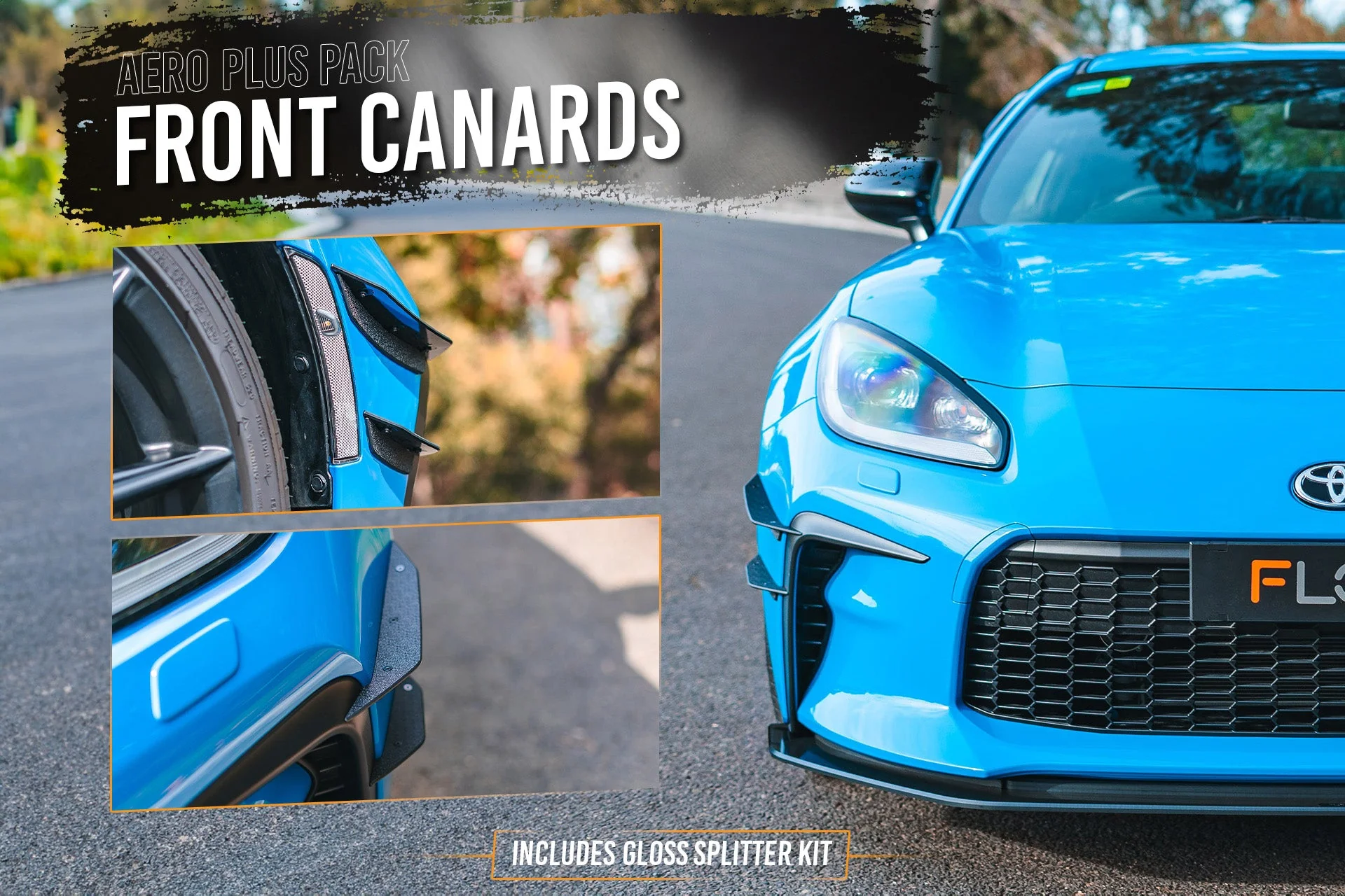 ZN8 GR86 Full Lip Splitter Set | Black - Image 7