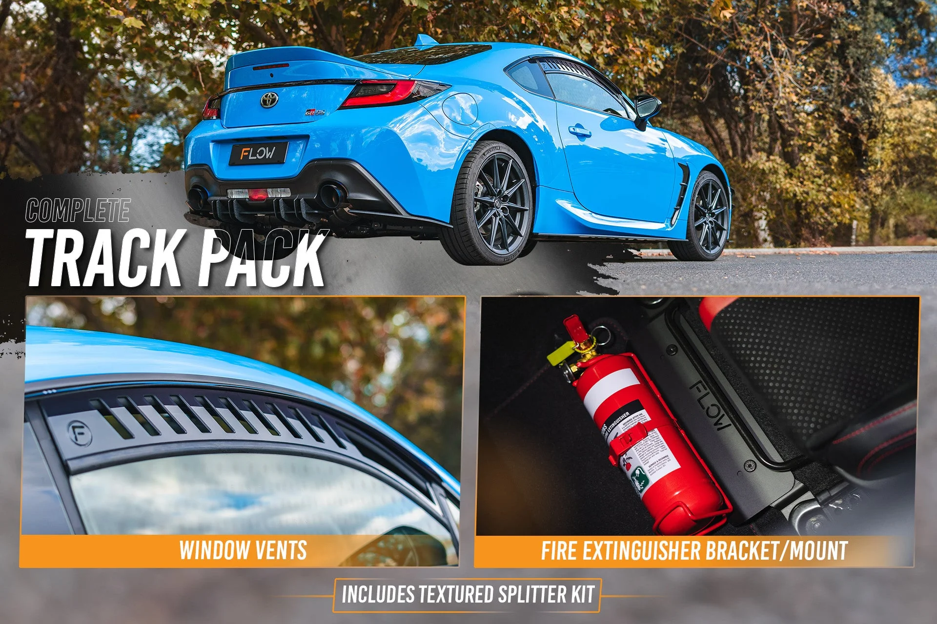 GR86 ZN8 Full Lip Splitter Set | Textured - Image 6