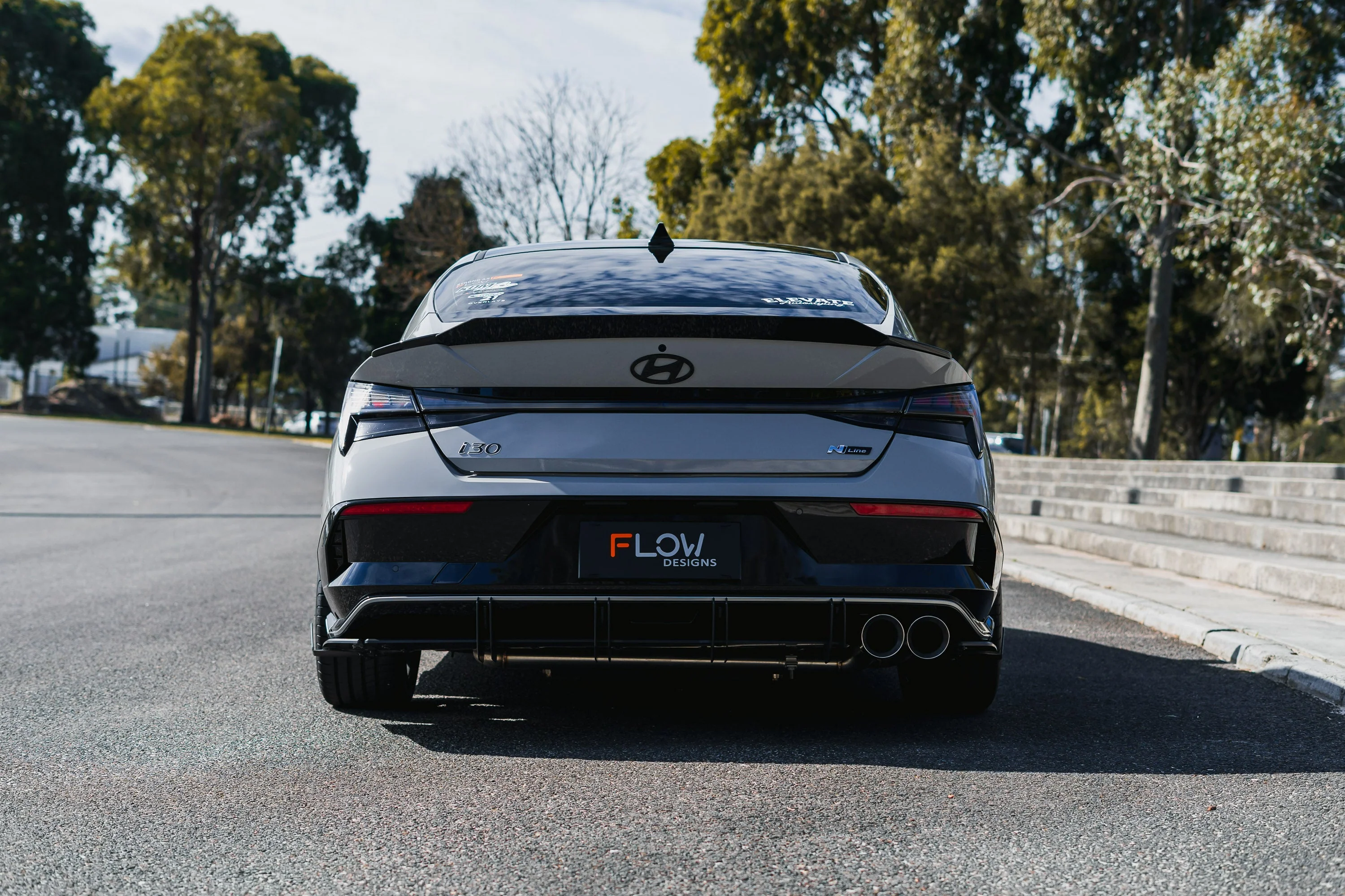 Hyundai CN7 V2 i30 N-Line Sedan FL 2025 Flow-Lock Rear Diffuser - Image 10