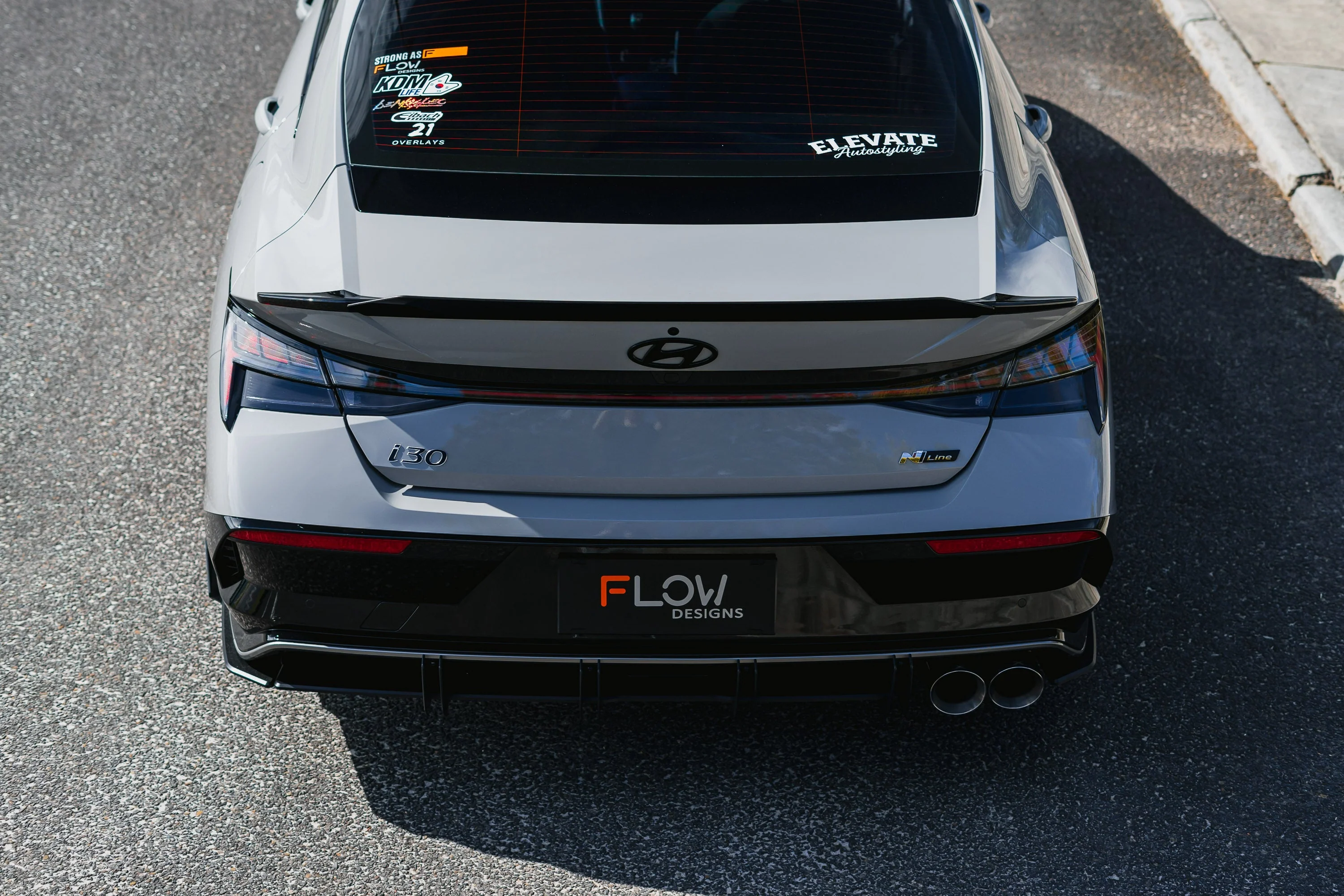 Hyundai CN7 V2 i30 N-Line Sedan FL 2025 Flow-Lock Rear Diffuser - Image 5