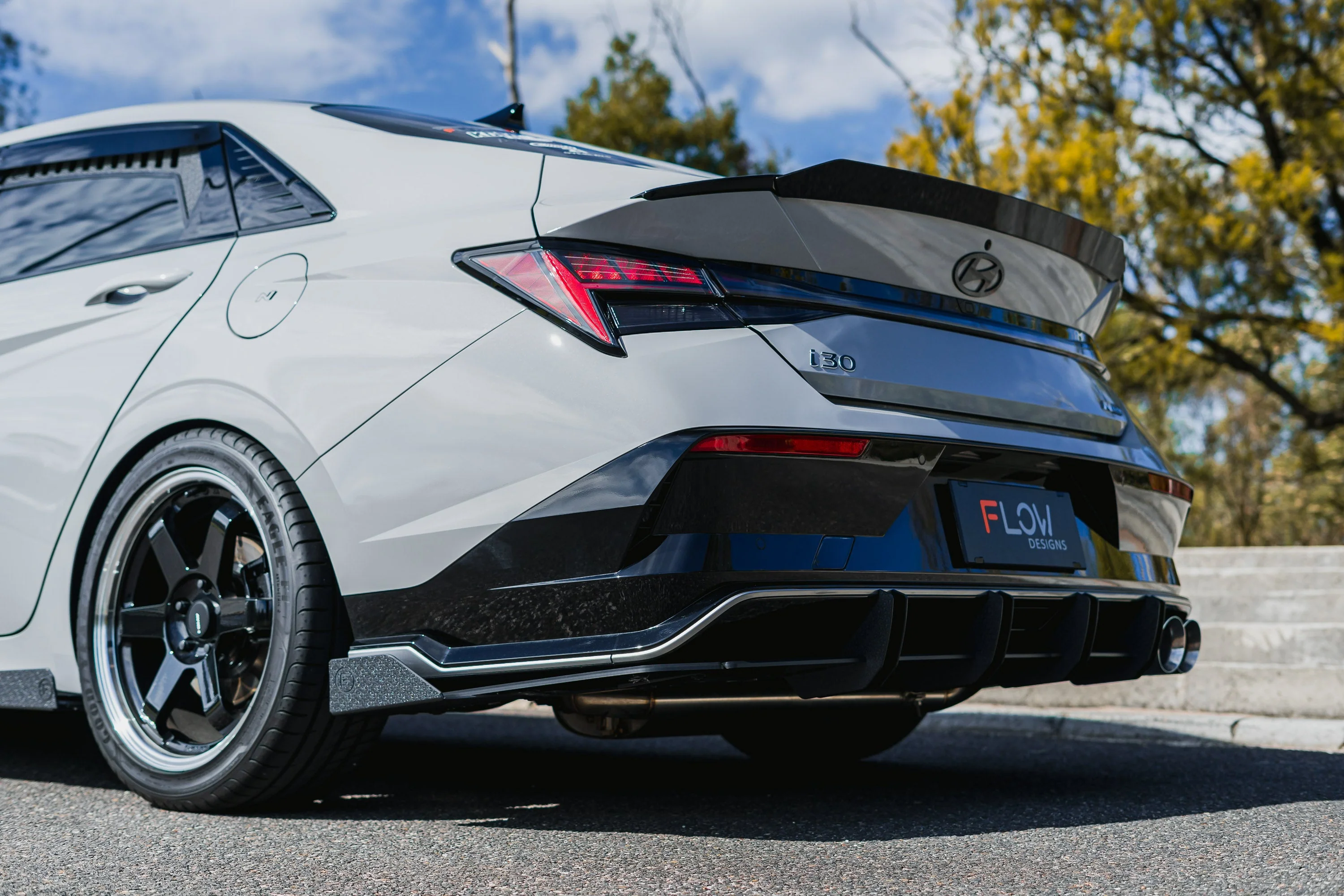 Hyundai CN7 V2 i30 N-Line Sedan FL 2025 Flow-Lock Rear Diffuser - Image 6