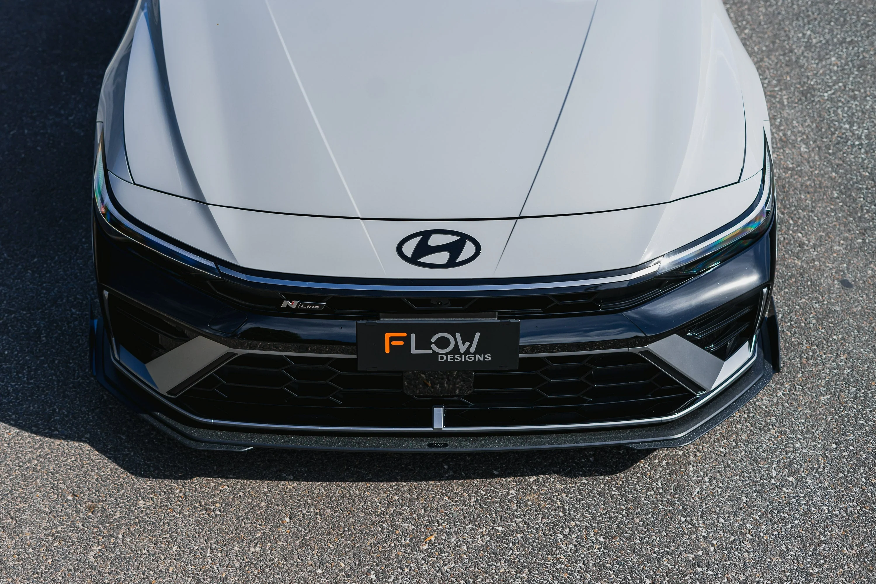 Hyundai CN7 V2 i30 N-Line Sedan FL 2025 Front Lip Splitter Extensions - Image 7