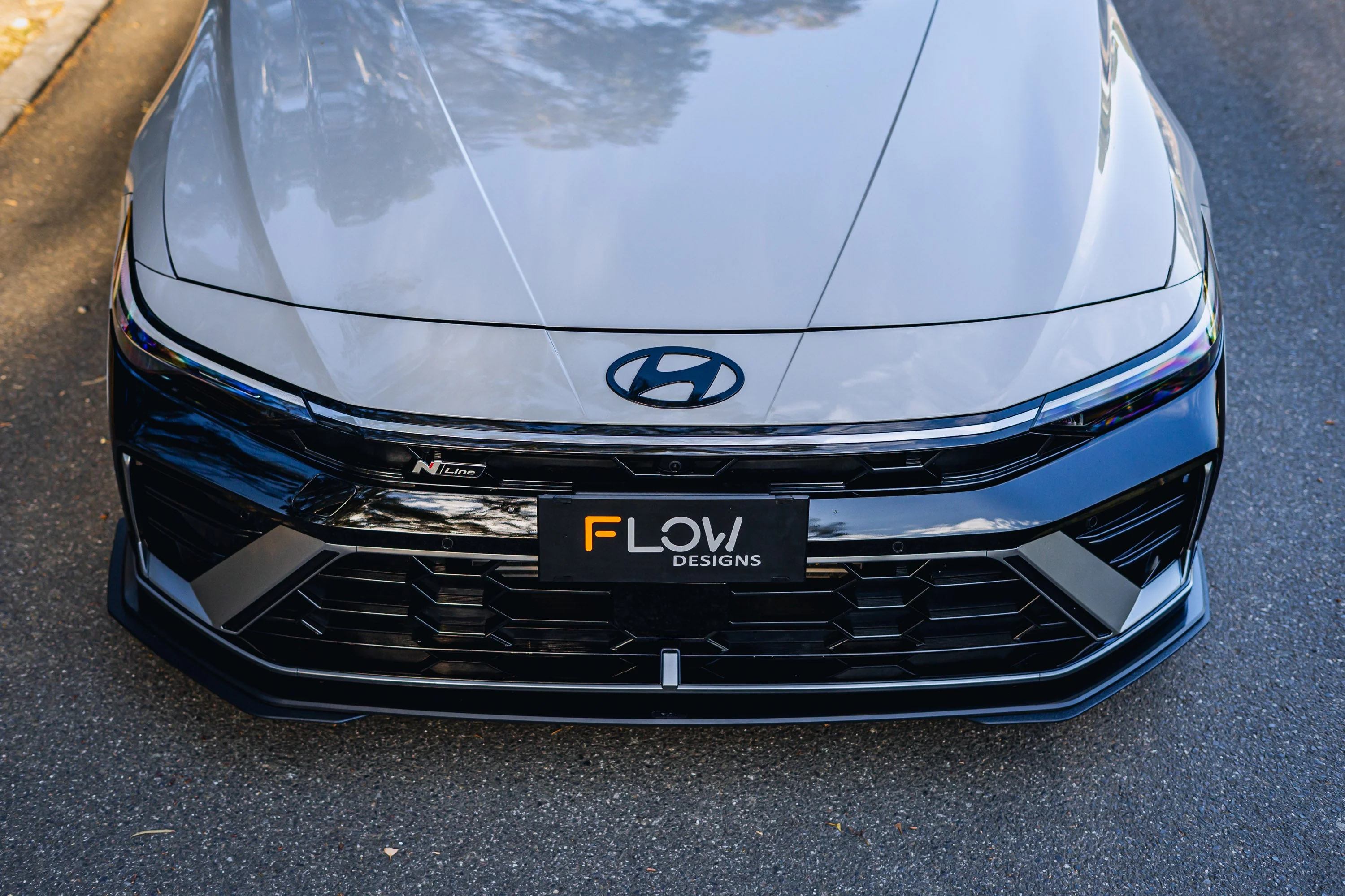 Hyundai CN7 V2 i30 N-Line Sedan FL 2025 Front Lip Splitter & Mounting Brackets - Image 17