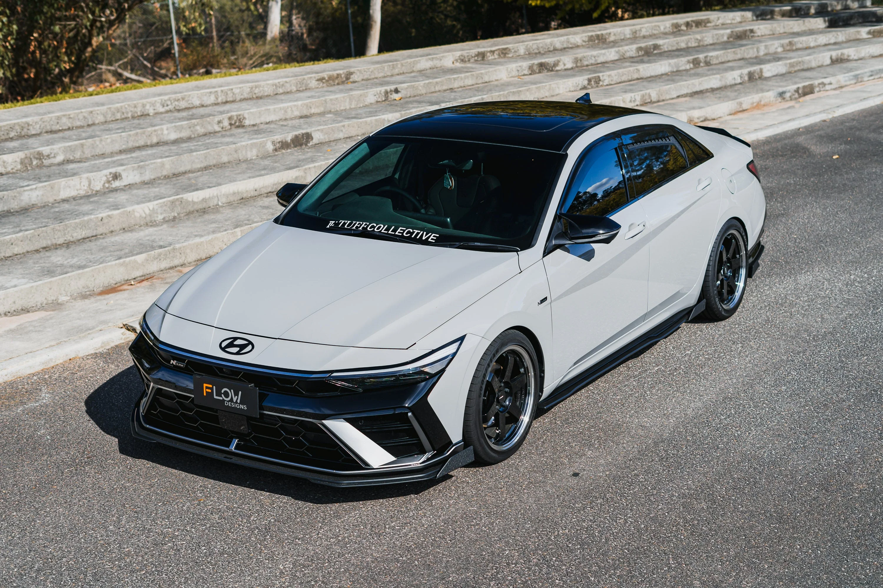 Hyundai CN7 V2 i30 N-Line Sedan FL 2025 Front Lip Splitter & Mounting Brackets - Image 24