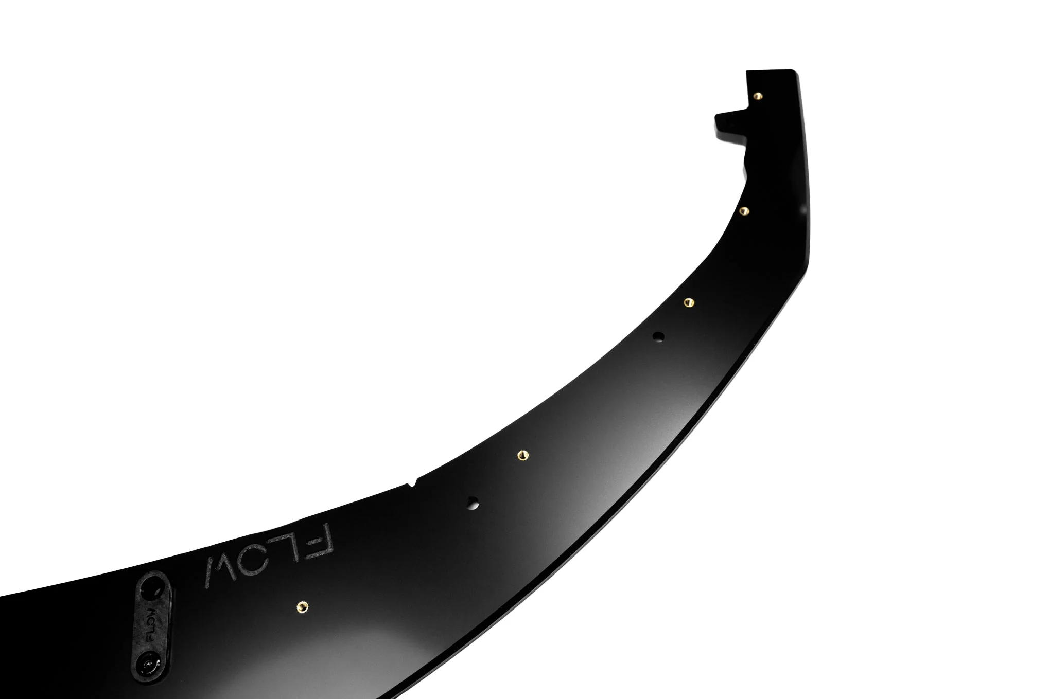 Flow Designs i30 SR Hatch (2017-2018) Front Lip Splitter & Mounting Brace [GLOSS BLACK] - Image 3