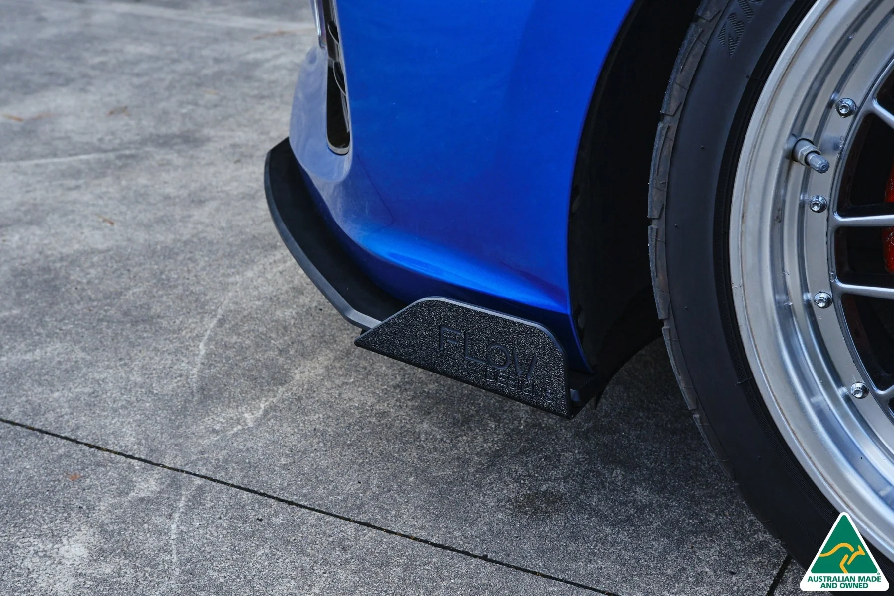 Flow Designs i30 SR Hatch (2017-2018) Front Lip Splitter & Mounting Brace [GLOSS BLACK] - Image 6