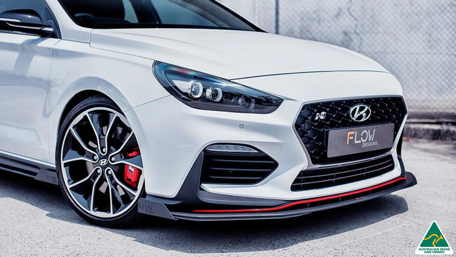 Flow Designs i30N Fastback PD Front Lip Splitter Extensions - Pair - Image 2