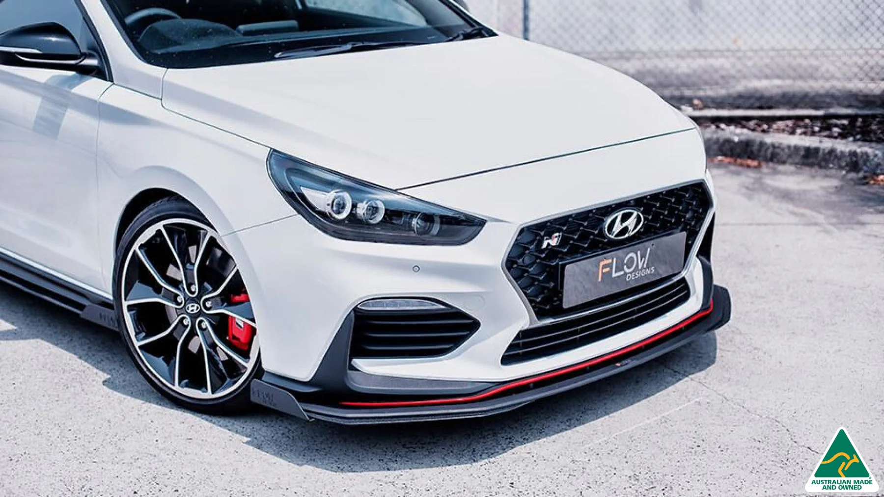 Flow Designs i30N Fastback PD Front Lip Splitter Extensions - Pair - Image 5