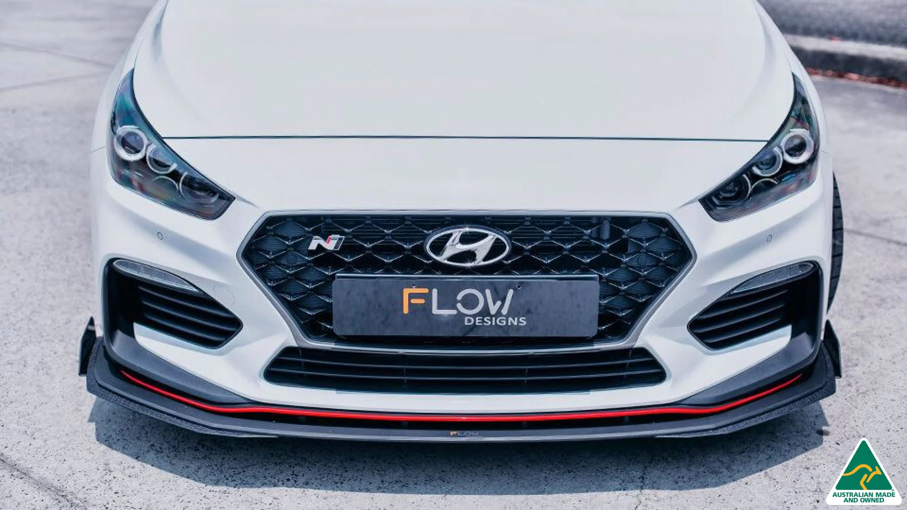 Flow Designs i30N Fastback PD Front Lip Splitter Extensions - Pair - Image 6