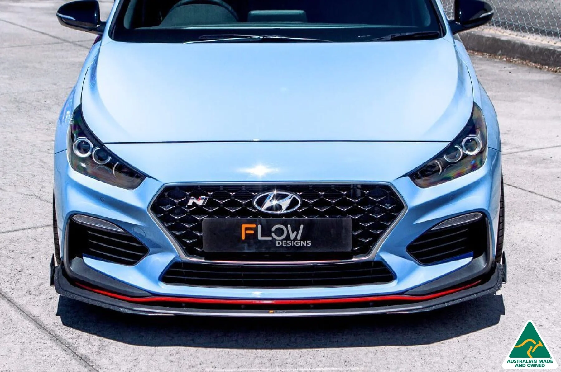 Flow Designs i30N Fastback PD Front Lip Splitter Extensions - Pair - Image 9