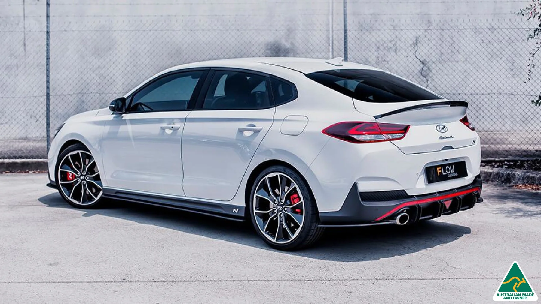 Flow Designs i30N Fastback PD Side Skirt Splitters [GLOSS BLACK] - Pair - Image 2