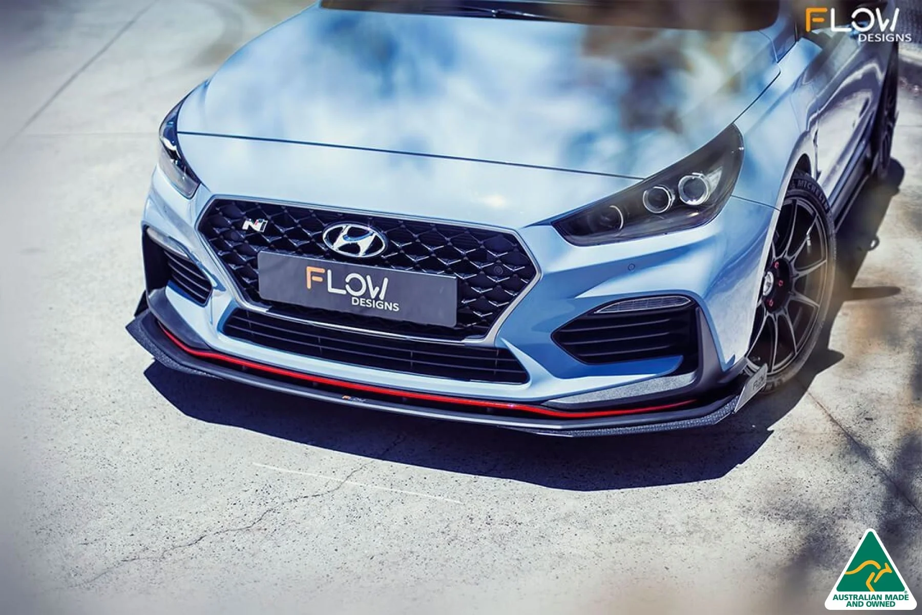 Flow Designs i30N Hatch PD (2018-2020) Front Lip Splitter Extensions - Pair - Image 4