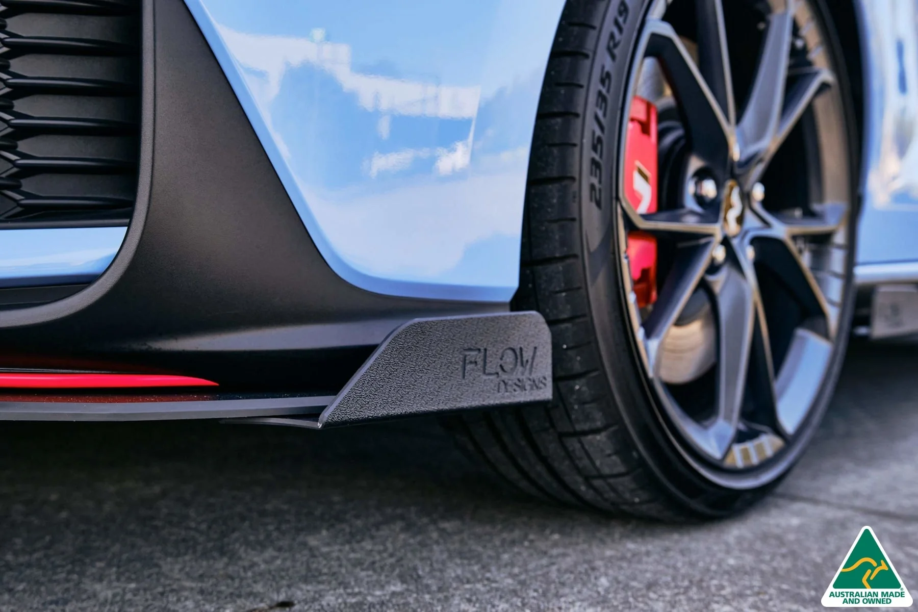 Flow Designs i30N Hatch PD FL (2021) Front Lip Splitter Winglets - Pair - Image 2