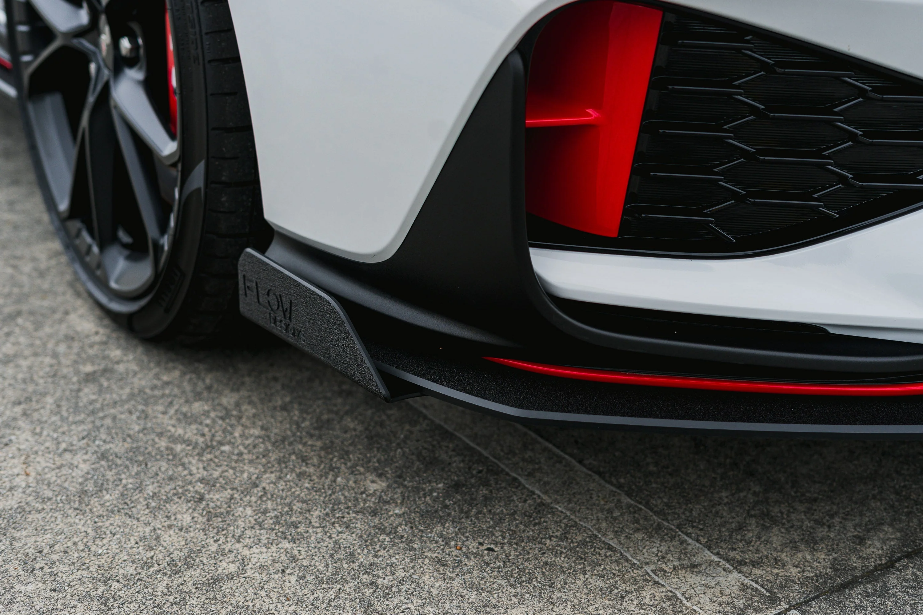 i30N Hatch PDE V6 FL2 2025+ Front Lip Splitter & Reinforcement Brackets - Image 29