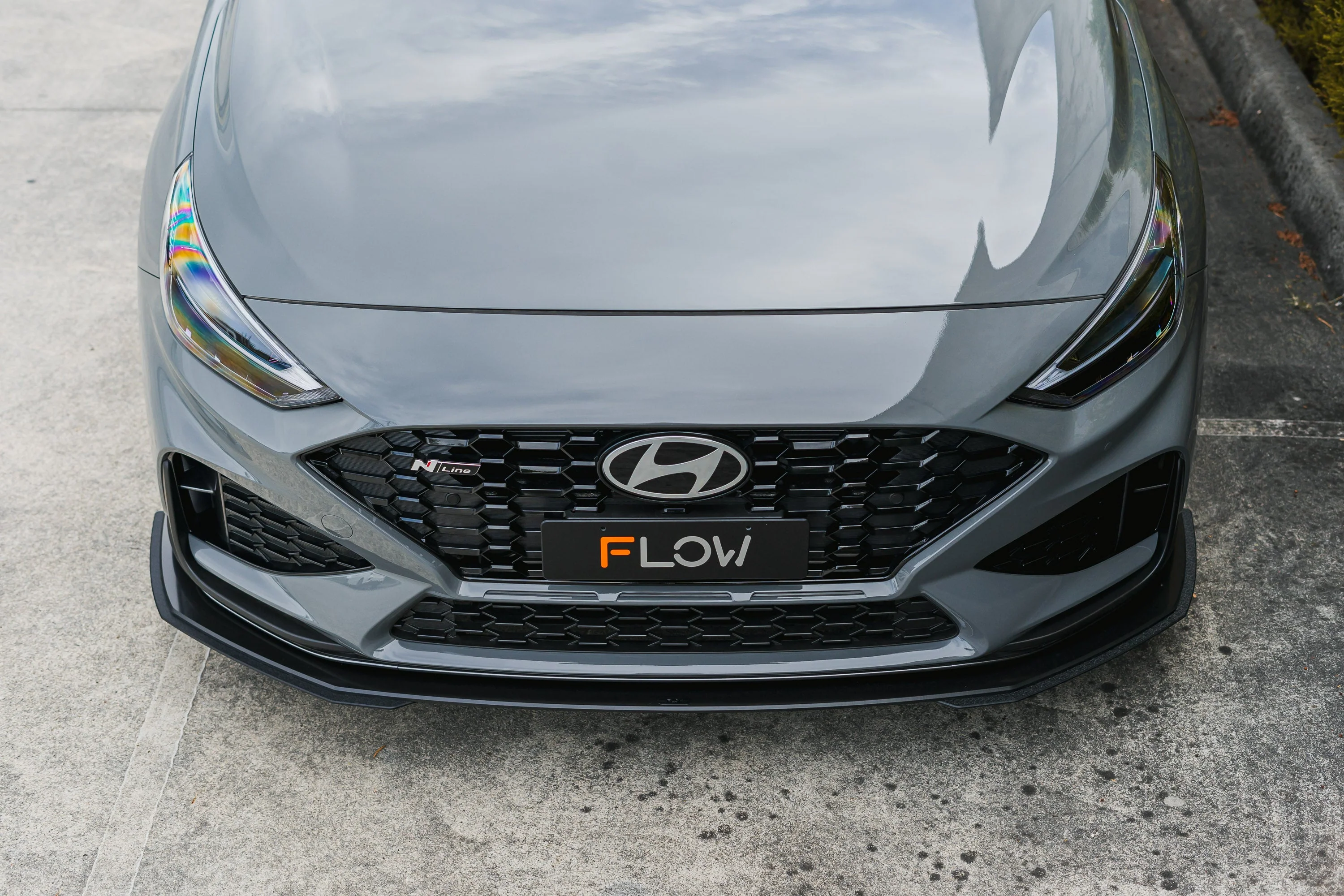 i30N-Line Hatch PDe.V6 FL 2024+ Front Lip Splitter & Reinforcement Brackets - Image 3