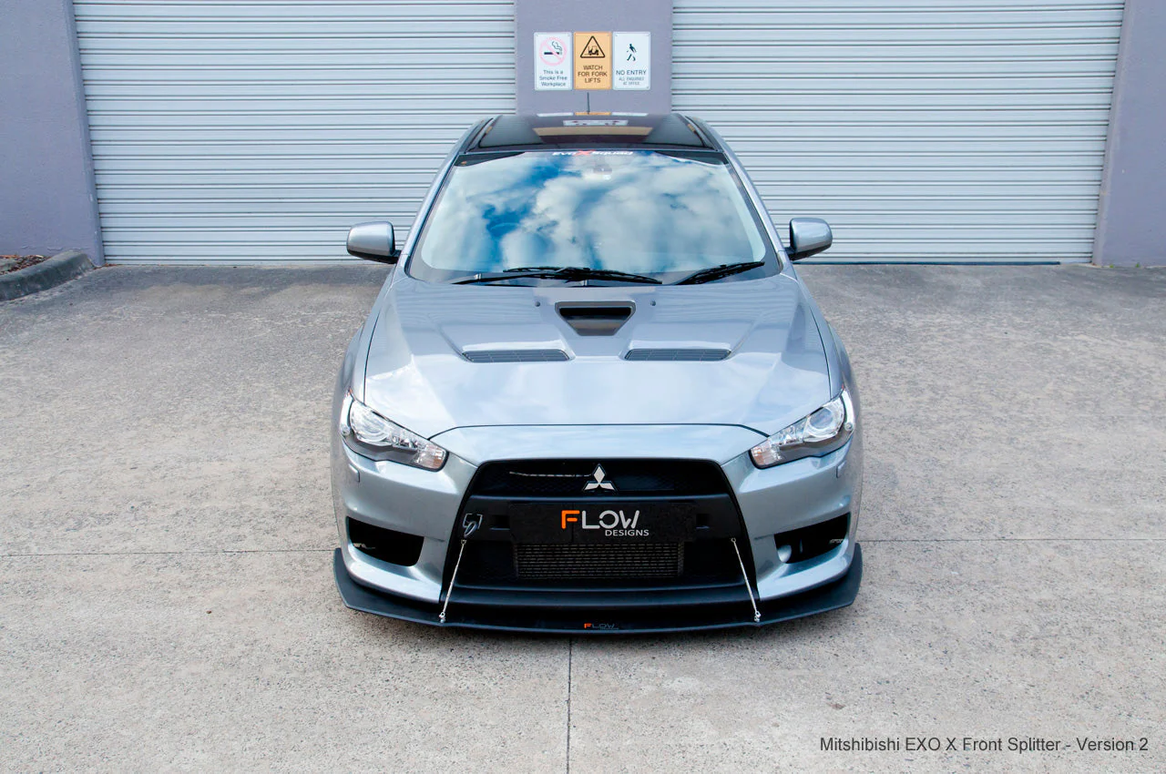 Lancer Evolution X Full Lip Splitter Set - Image 17
