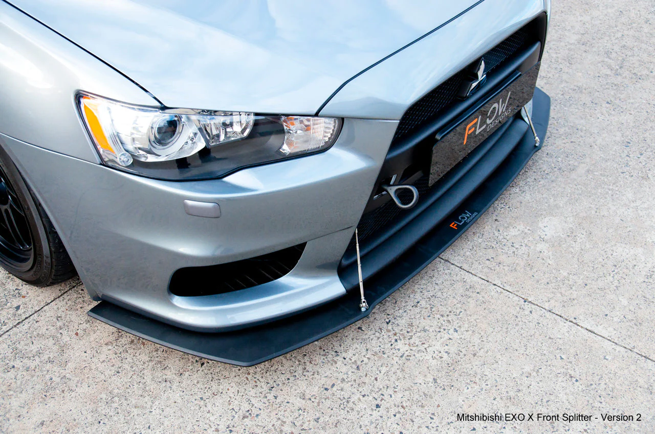 Lancer Evolution X Full Lip Splitter Set - Image 19