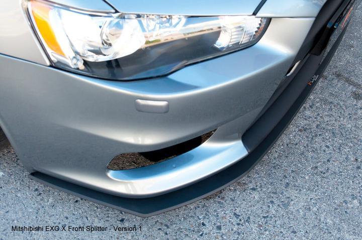 Lancer Evolution X Full Lip Splitter Set - Image 3