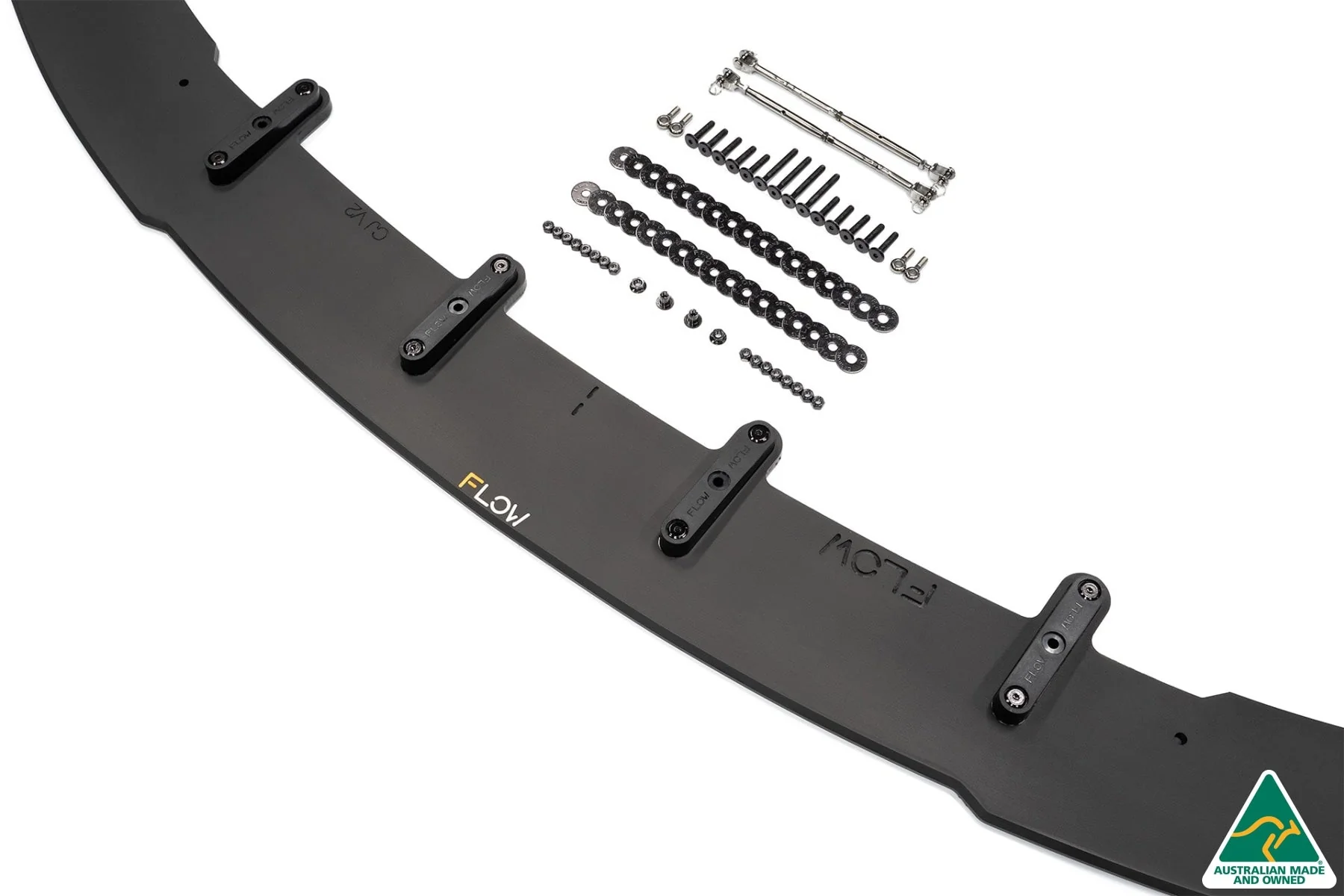 Lancer Ralliart CJ Front Splitter V2.5 With Support Rods - Image 7