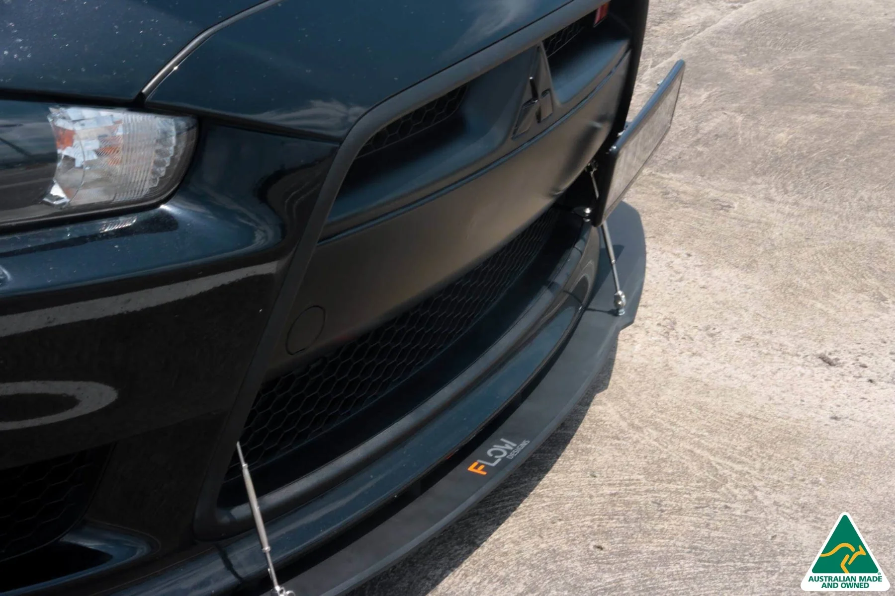 Lancer Ralliart CJ Front Splitter V2.5 With Support Rods - Image 8