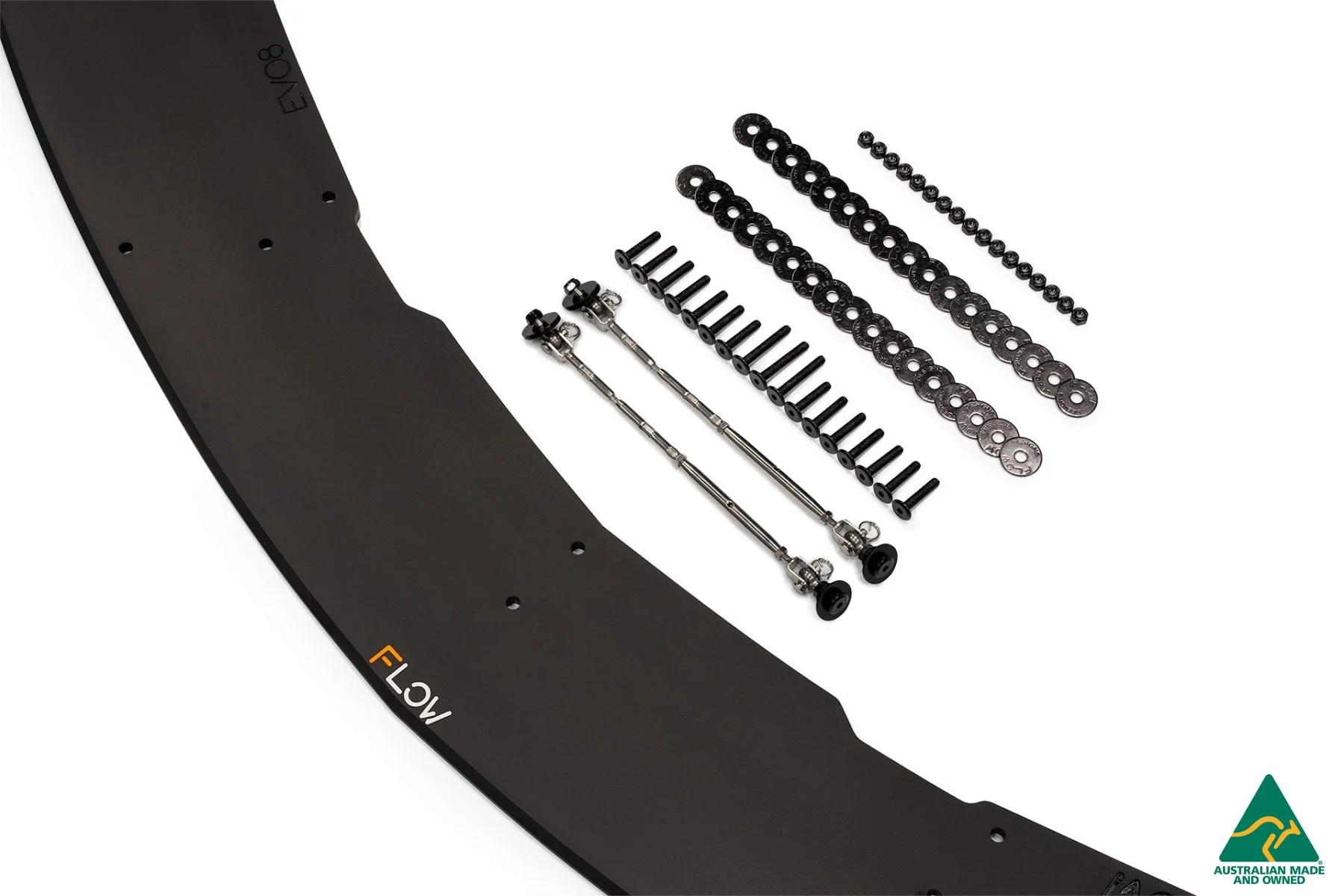 Lancer Evolution VIII Front Lip Splitter With Support Rods - Image 6