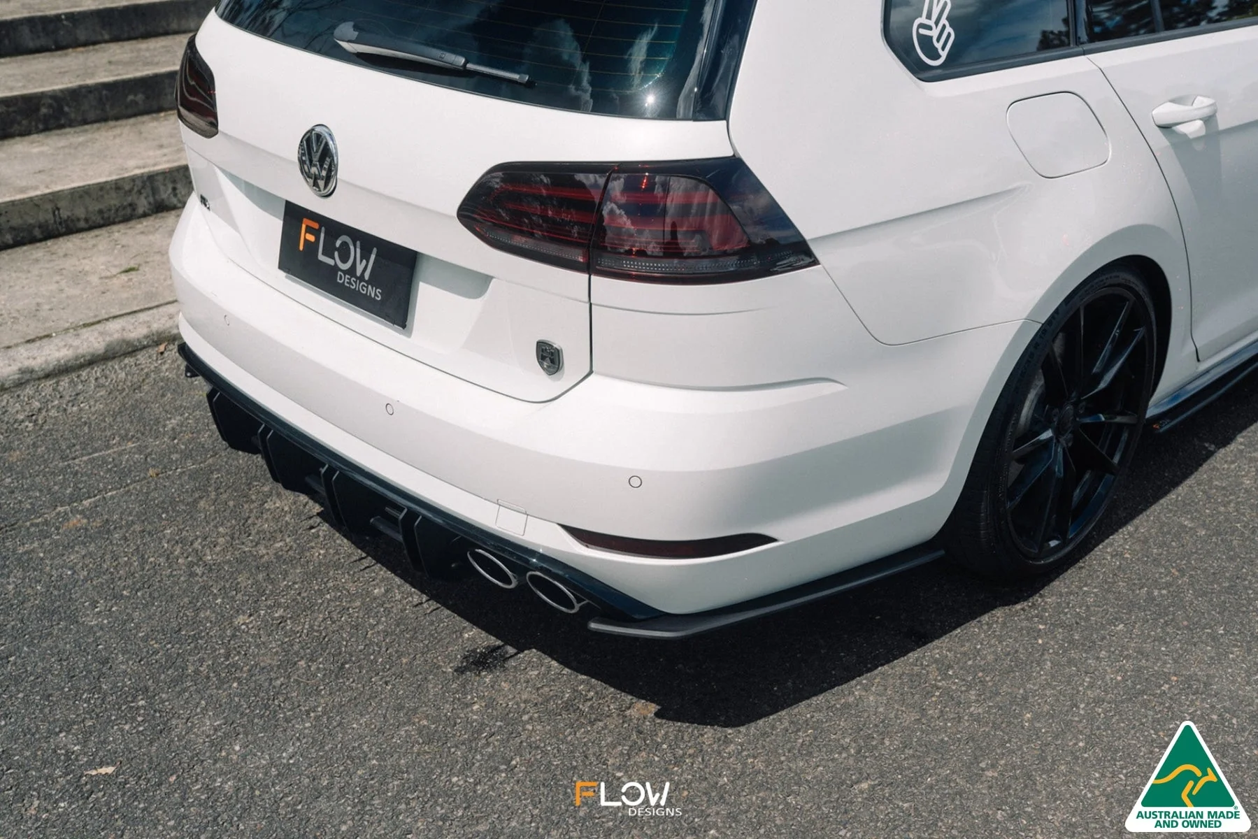 MK7.5 Golf R Wagon Flow-Lock Rear Diffuser - Image 4