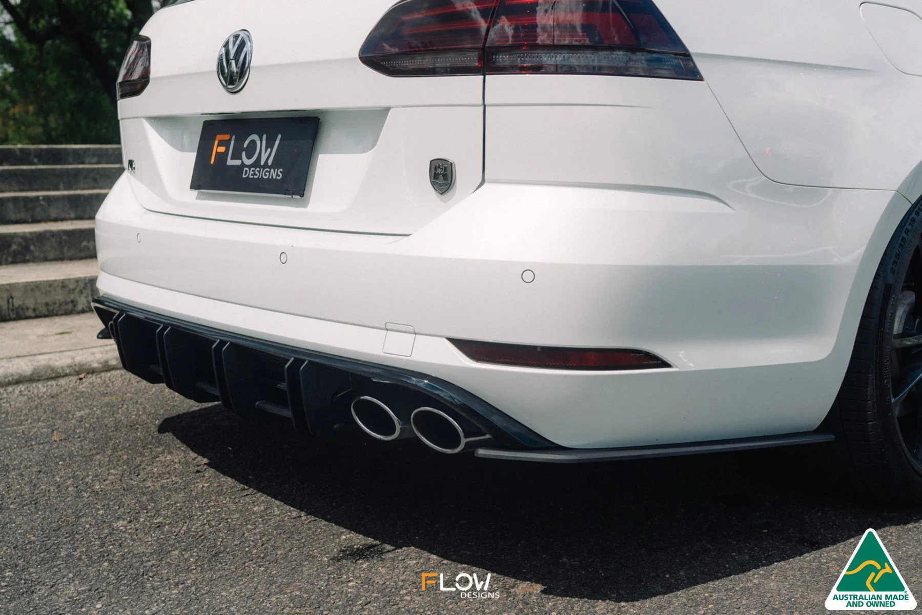 MK7.5 Golf R Wagon Flow-Lock Rear Diffuser - Image 6