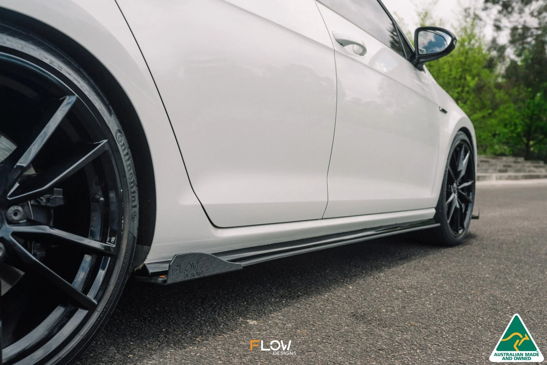 MK7.5 Golf R Wagon Side Skirt Splitter Winglets - Image 4