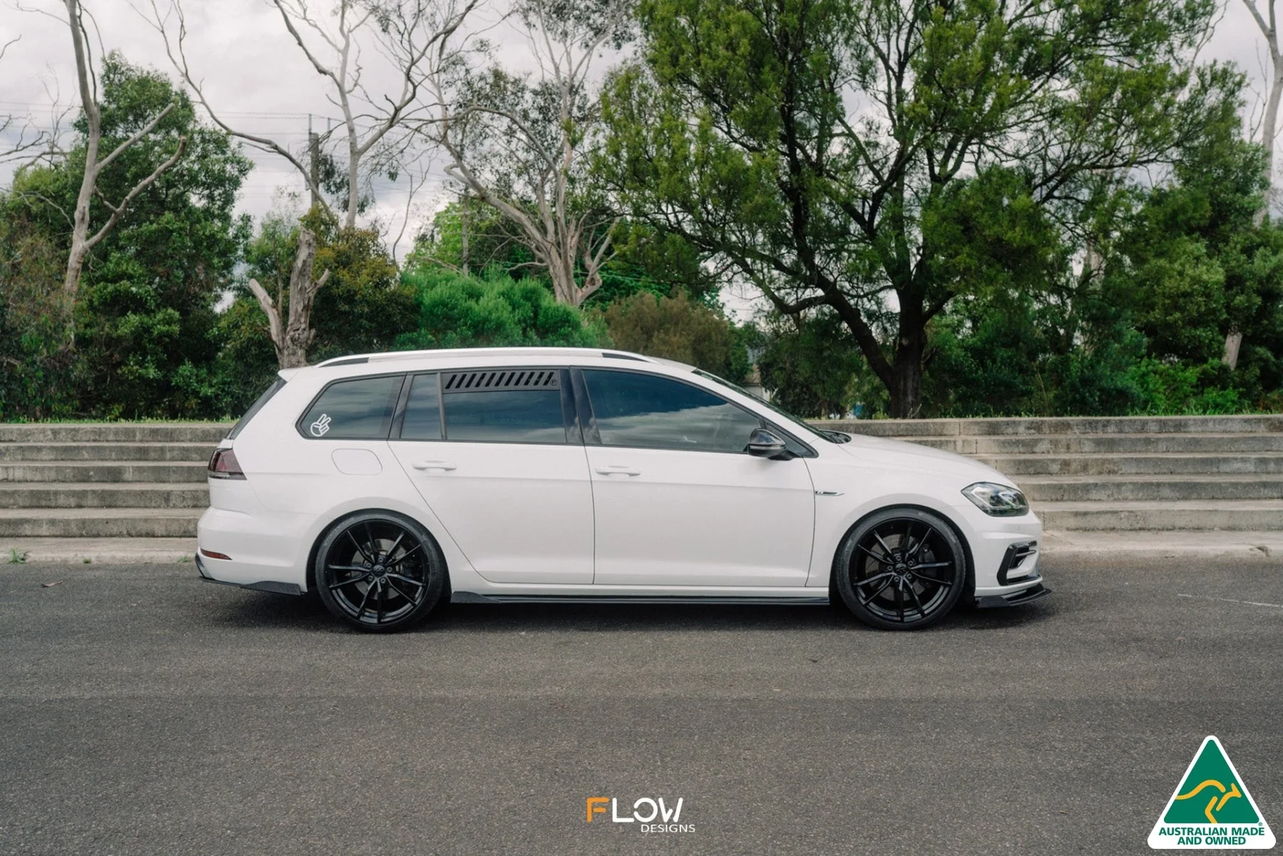 MK7.5 Golf R Wagon Side Skirt Splitter Winglets - Image 6