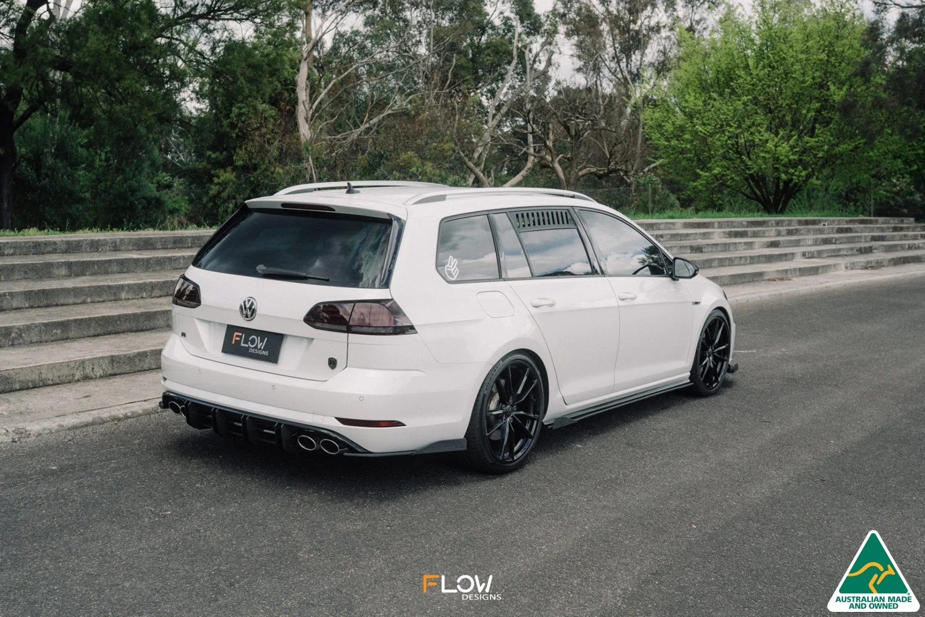 MK7.5 Golf R Wagon Side Skirt Splitter Winglets - Image 8