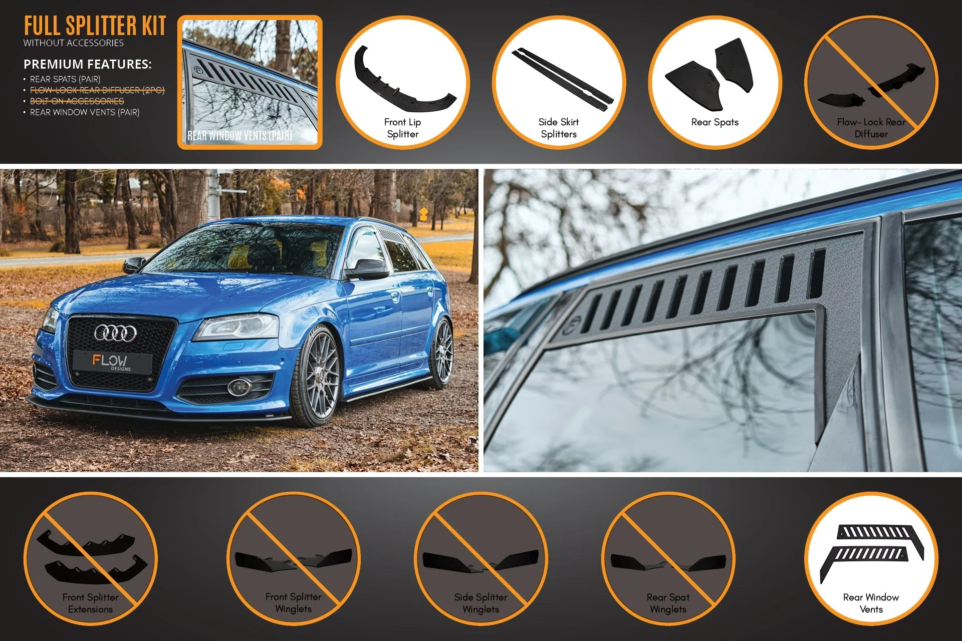 S3 8P2 Hatch (FL) Full Lip Splitter Set - Image 3