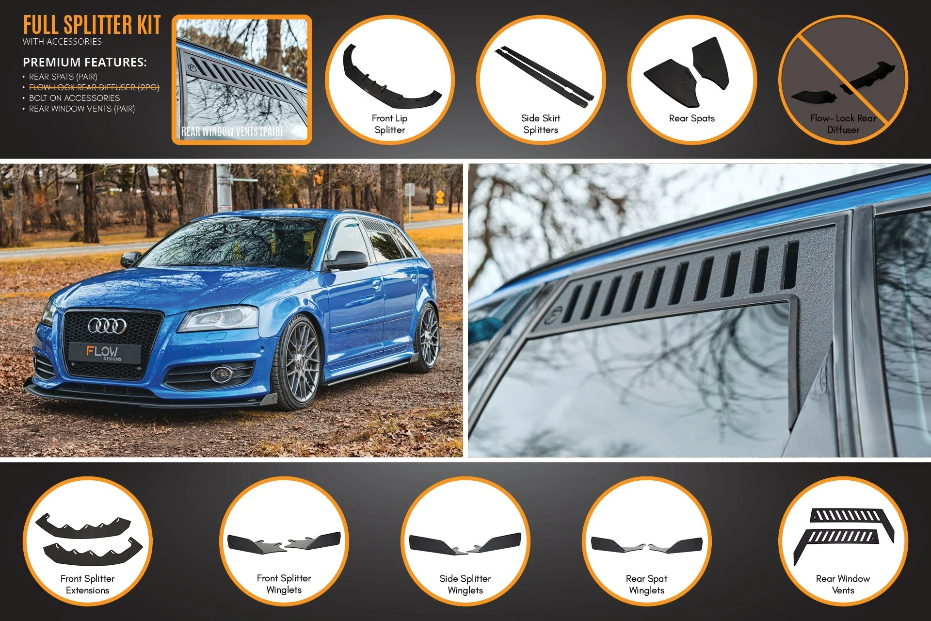S3 8P2 Hatch (FL) Full Lip Splitter Set - Image 5