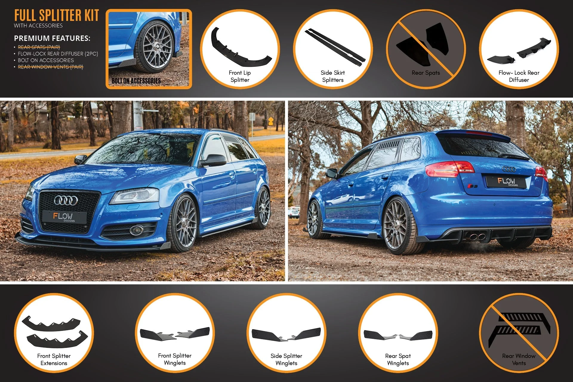 S3 8P2 Hatch (FL) Full Lip Splitter Set - Image 8