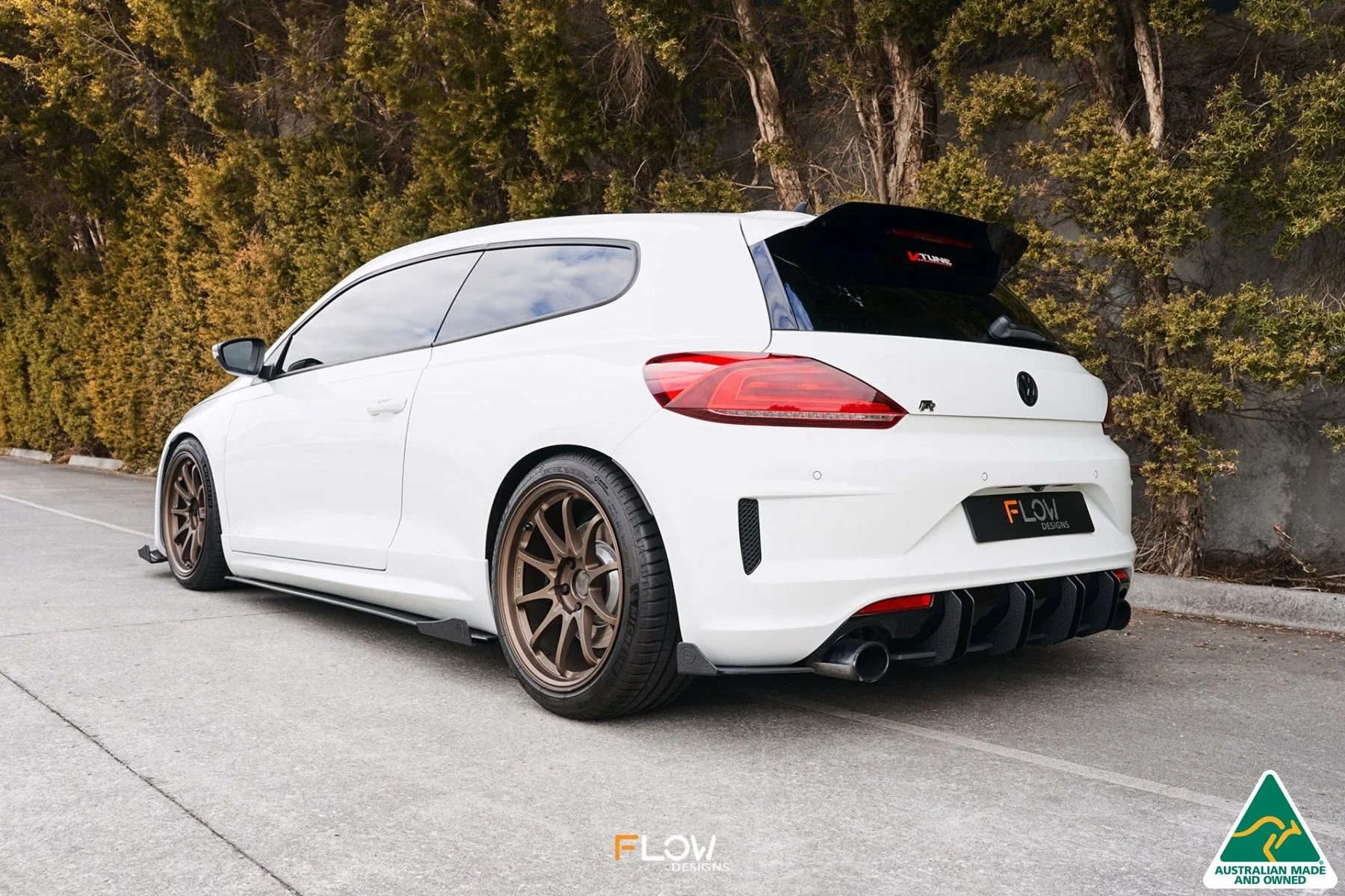 Scirocco R FL V3 Rear Spoiler Extension - Image 12