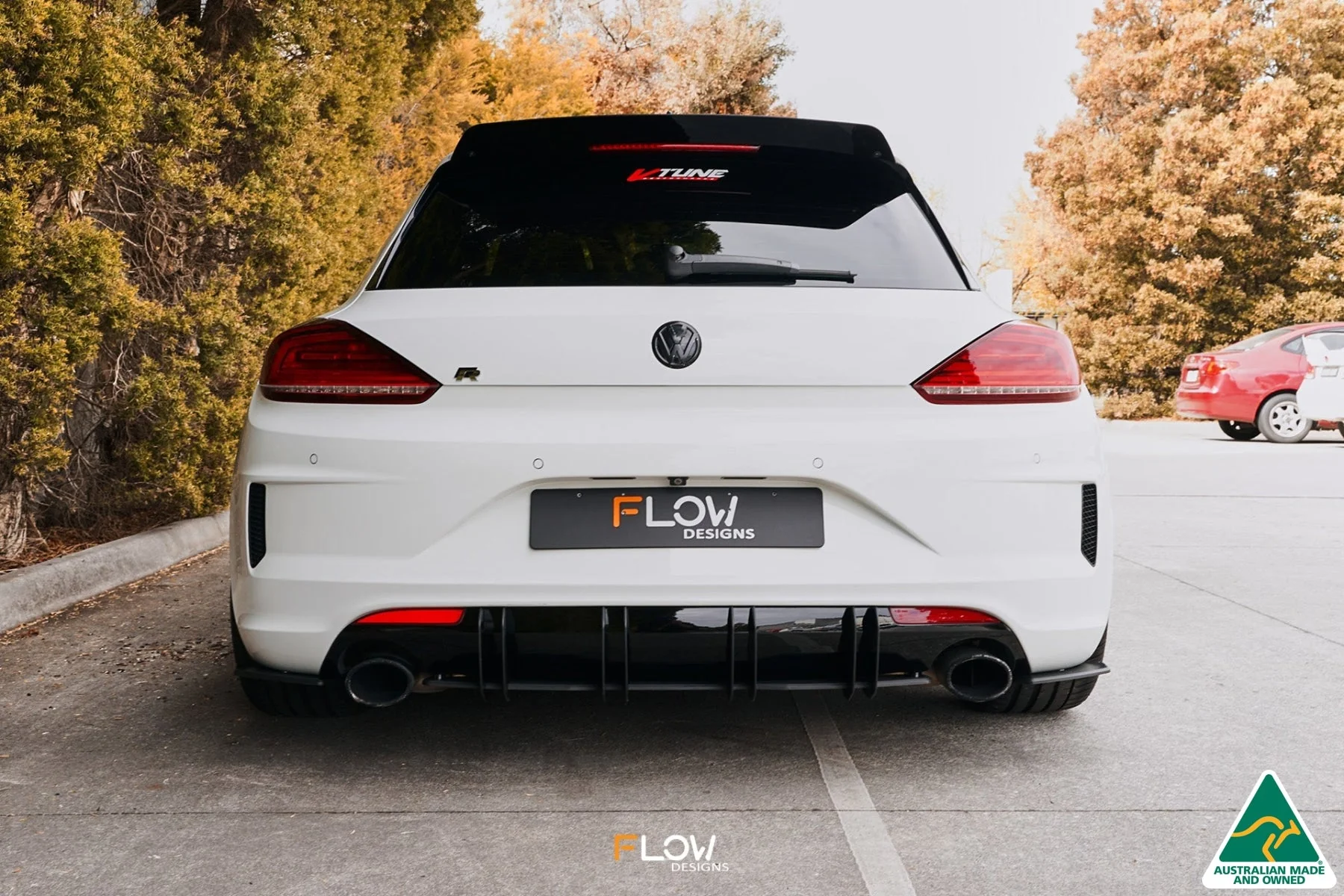 Scirocco R FL V3 Rear Spoiler Extension - Image 14
