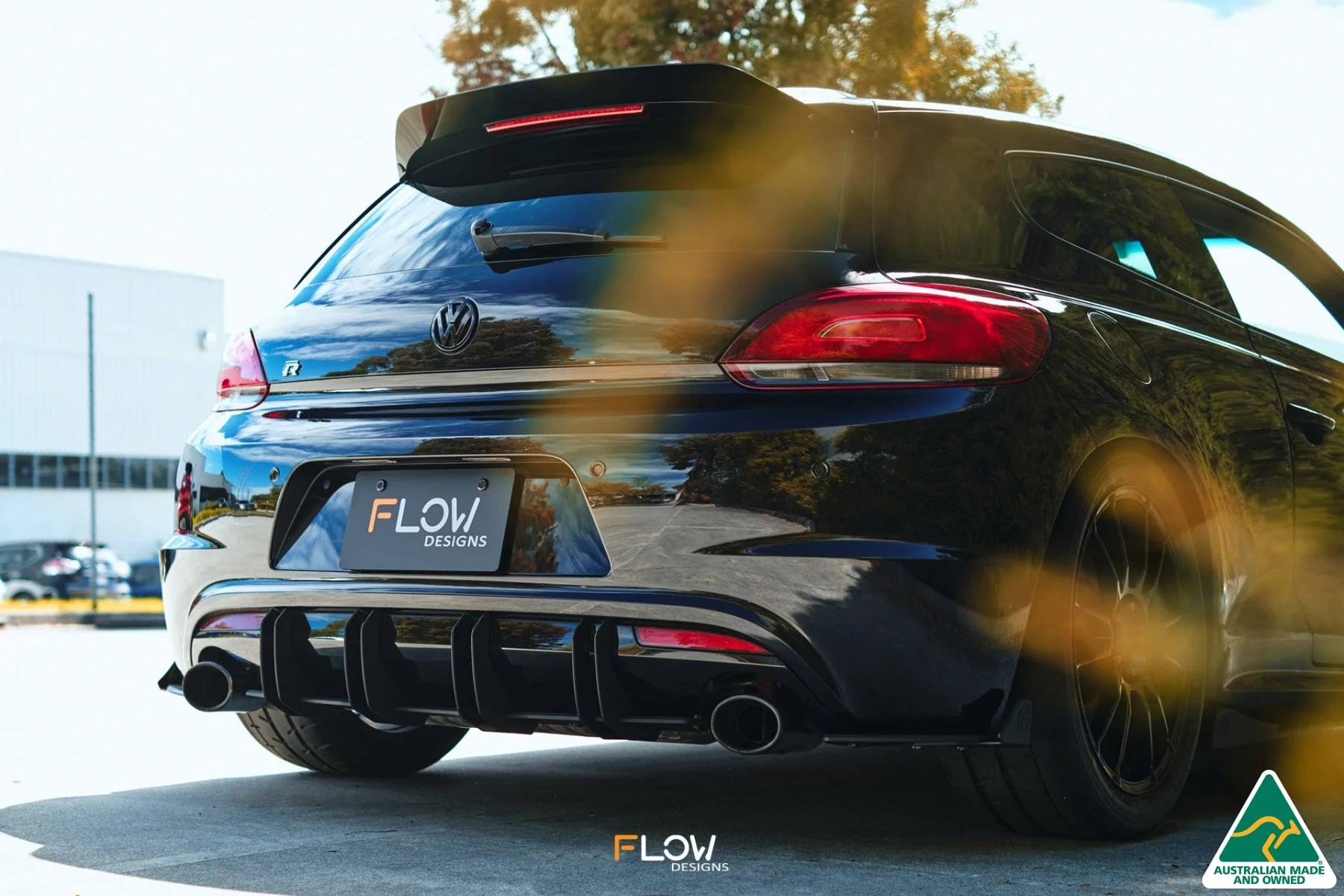 Scirocco R PFL V3 Rear Spoiler Extension - Image 10